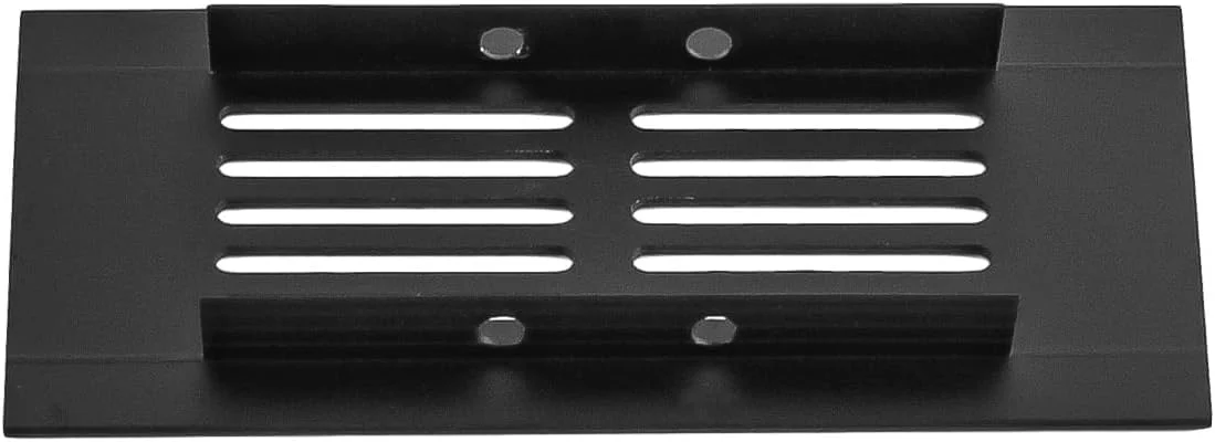 تیاردی، 2 عدد دریچه هواکش مشکی، پوشش دریچه هواکش، دریچه هواکش کابینت یخچال، توری دریچه دیواری 50x100 میلی متر