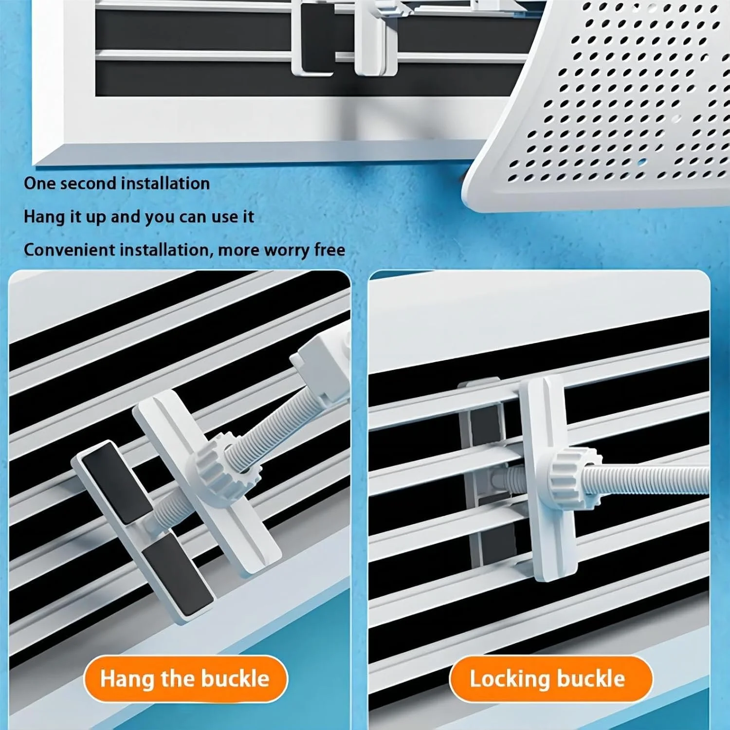 منحرف کننده دریچه هوا ایستاده TERRIFI، 4 عددی - جهت باد قابل تنظیم، منحرف کننده دریچه سقفی، منحرف کننده هوا برای تهویه مطبوع و AC، مناسب برای تهویه مطبوع مرکزی