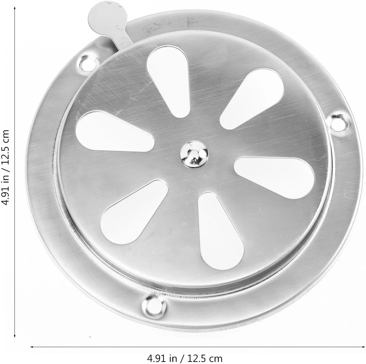 Toddmomy دریچه تهویه قابل تنظیم با سوراخ های تهویه، پوشش دریچه برای دریچه های هوای دریایی، پوشش توری کاروان RV، دریچه گرد دریایی، دریچه کنترل دریچه اگزوز فولاد ضد زنگ