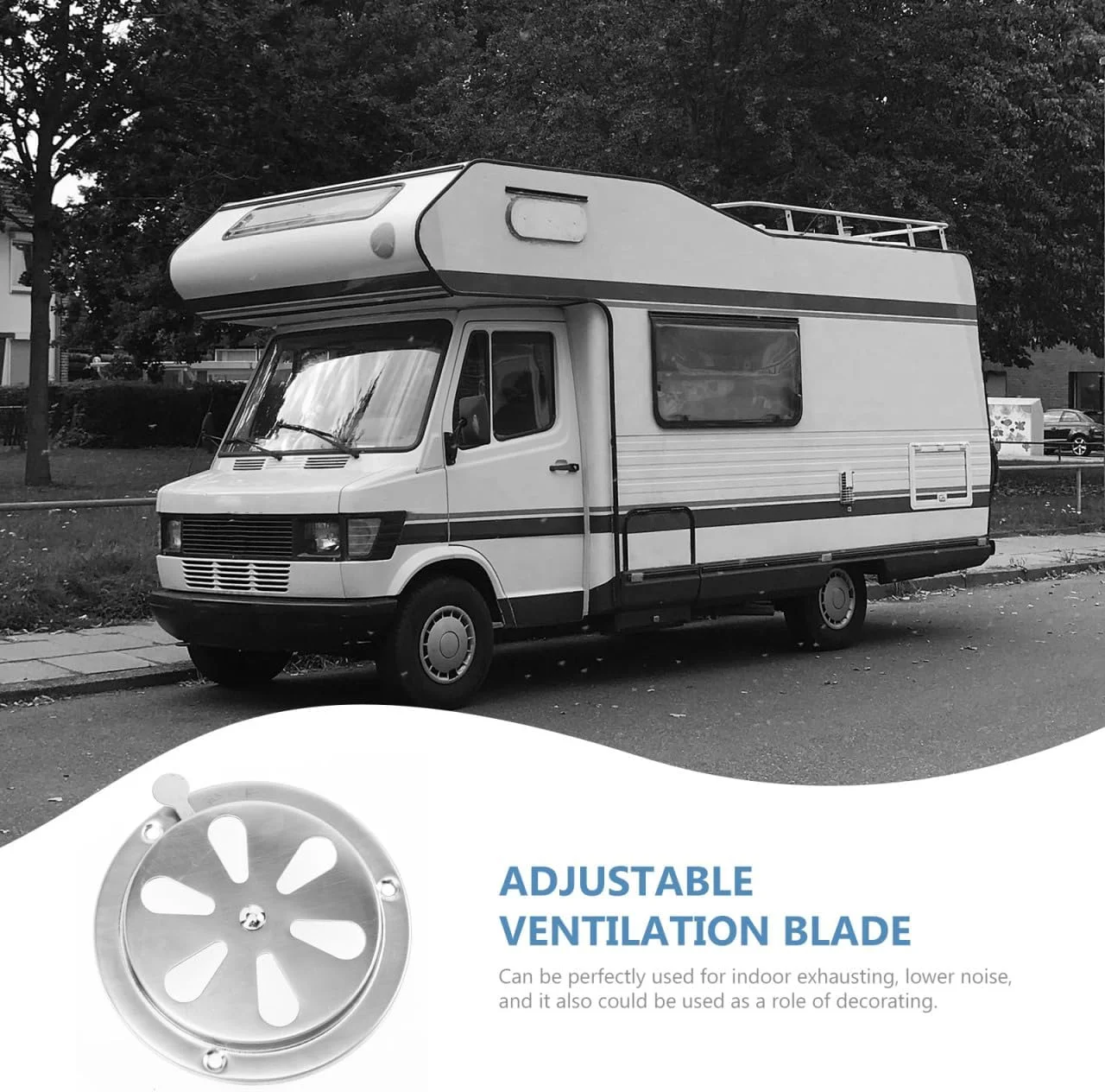 Toddmomy دریچه تهویه قابل تنظیم با سوراخ های تهویه، پوشش دریچه برای دریچه های هوای دریایی، پوشش توری کاروان RV، دریچه گرد دریایی، دریچه کنترل دریچه اگزوز فولاد ضد زنگ