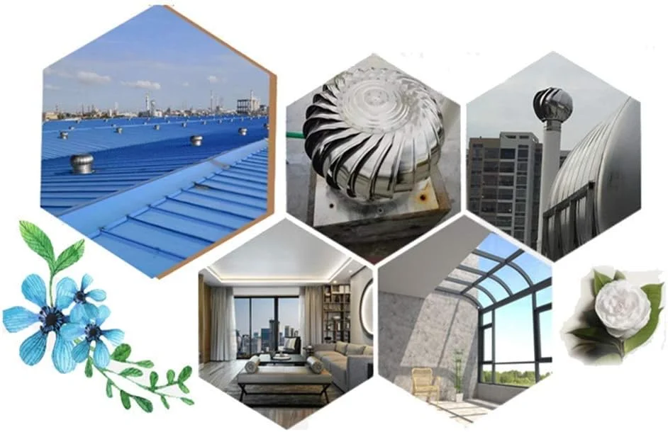 تهویه توربینی، تهویه سقفی کلاهک اگزوز ضد آب استیل ضد زنگ 201 (سایز: 400 میلی متر)