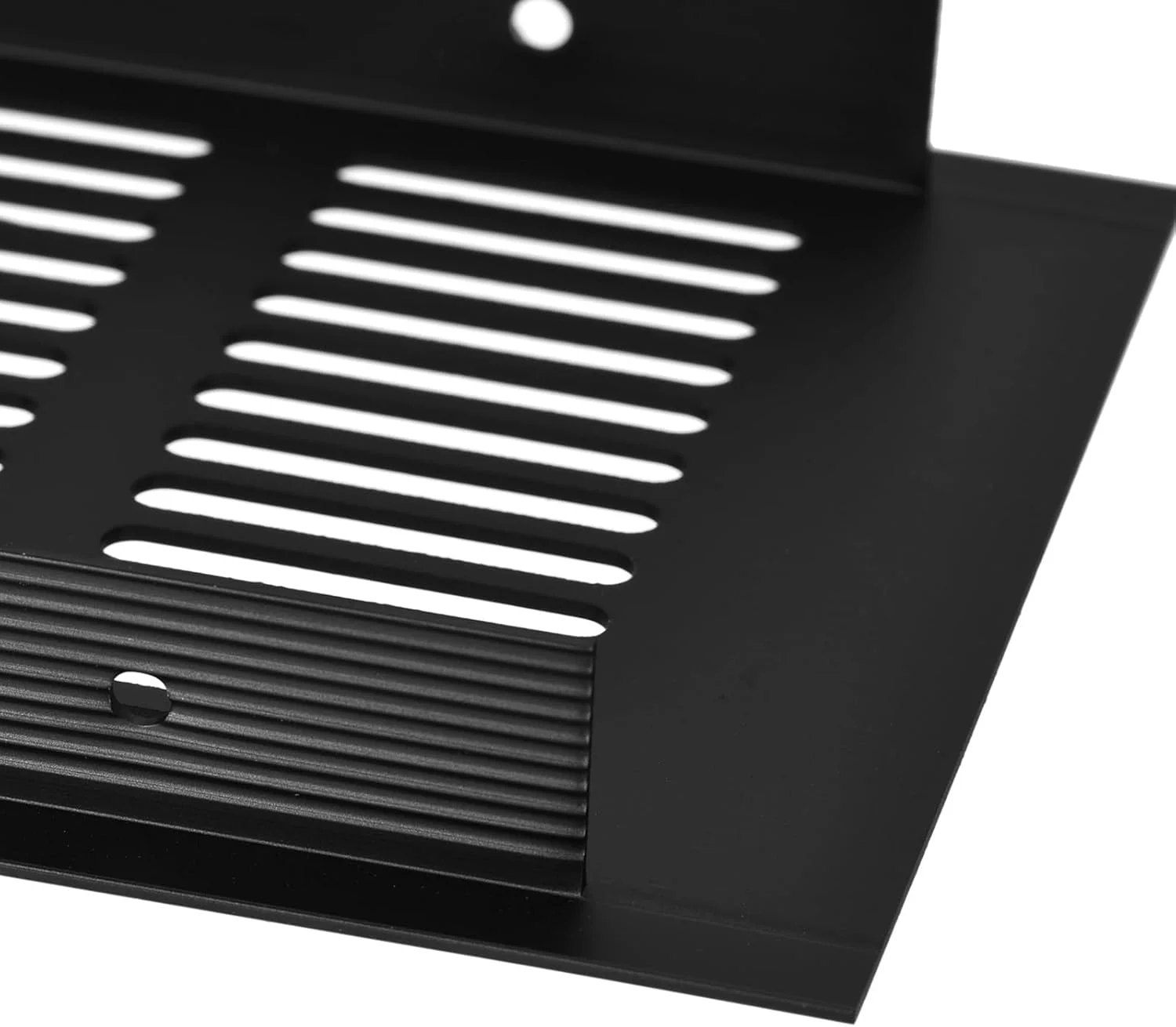 دریچه تهویه مستطیلی 2 عددی sourcing map، پوشش توری دریچه هوا از جنس آلیاژ آلومینیوم، 600x100 میلی متر