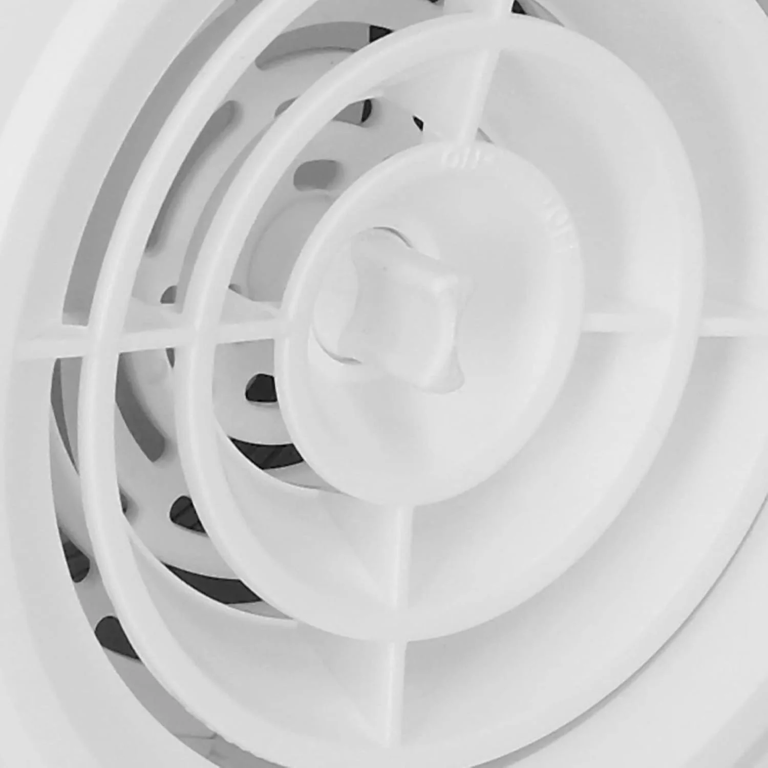 دریچه گرد چرخشی پوشش تهویه قابل تنظیم برای حمام و آشپزخانه (4 اینچ)