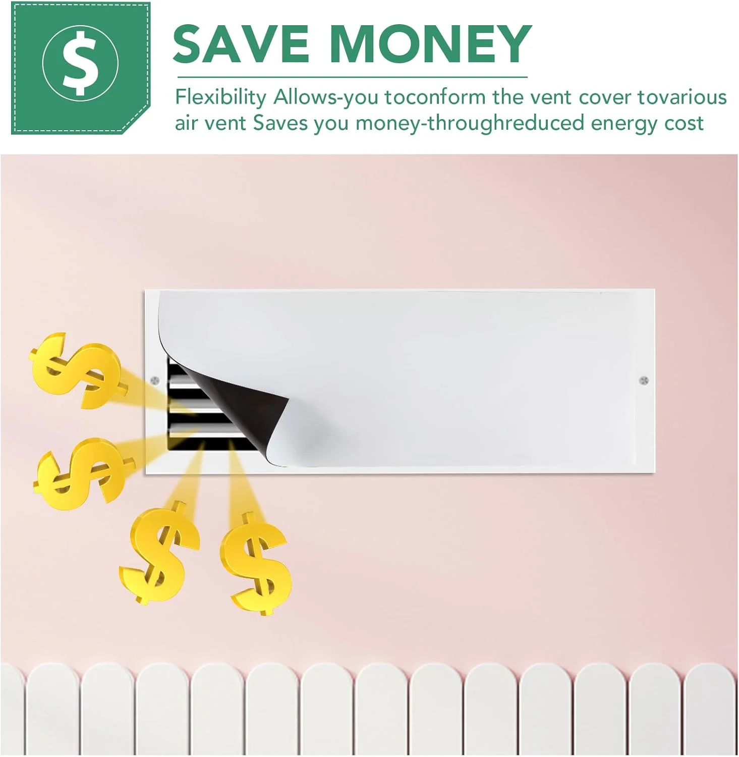 روکش های دریچه مغناطیسی TRYMAG، 5.5"x12"، بسته 3 عددی روکش های دریچه کف قوی برای دریچه های هوای استاندارد کف خانه، روکش های دریچه تهویه مطبوع برای دیوار، دریچه هوا، دریچه های سقفی، RV، HVAC خانگی و دریچه های AC