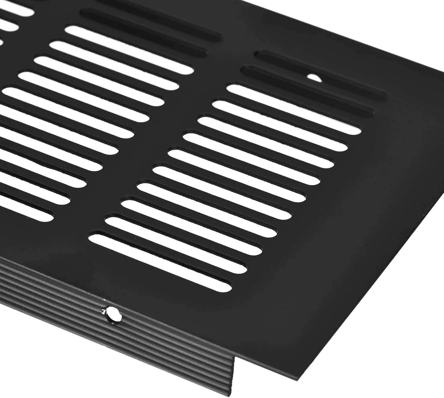 دریچه تهویه مستطیلی 2 عددی sourcing map، پوشش توری دریچه هوا از جنس آلیاژ آلومینیوم، 600x100 میلی متر