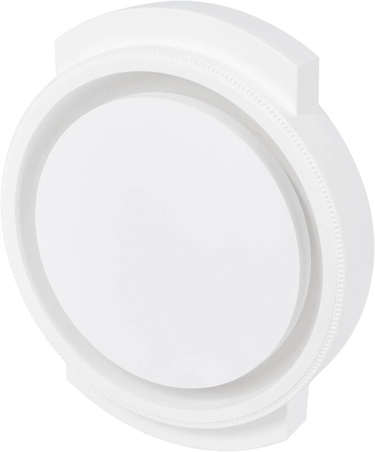 دفیوزر هوای سقفی گچی مدرن Repa Market سایز 5 اینچ - دریچه لوکس هوا برای سقف خانه - پوشش های دریچه سقفی بدون درز - دفیوزر مجرای اگزوز دایره ای سفید HVAC