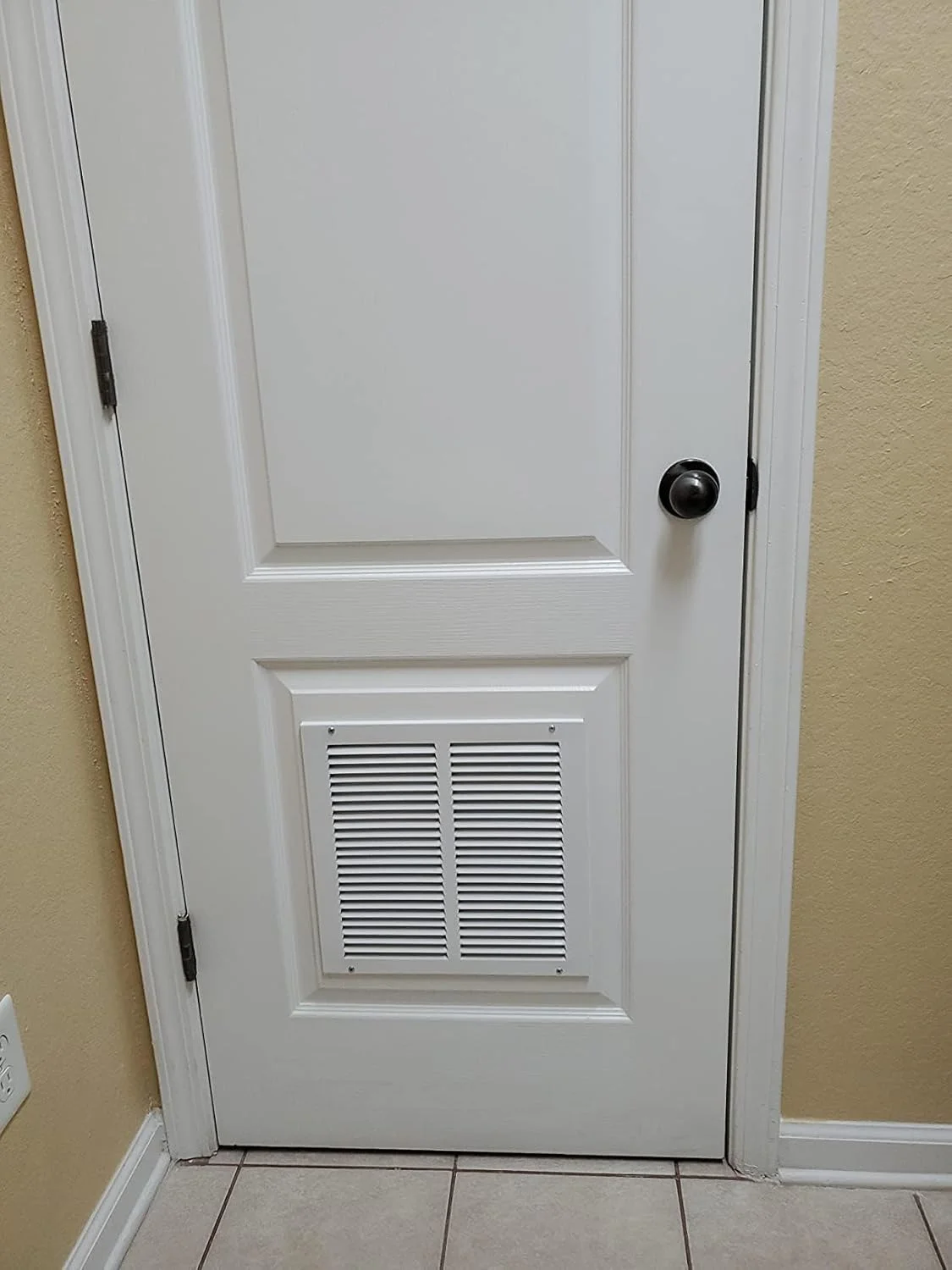 دریچه برگشت هوای Rocky Mountain Goods - فولاد سنگین با روکش ممتاز - شامل کیت نصب کامل - طراحی پره ای - پوشش دریچه قابل رنگ آمیزی - سفید مات - جریان هوای ثابت (30x30 سانتی متر)