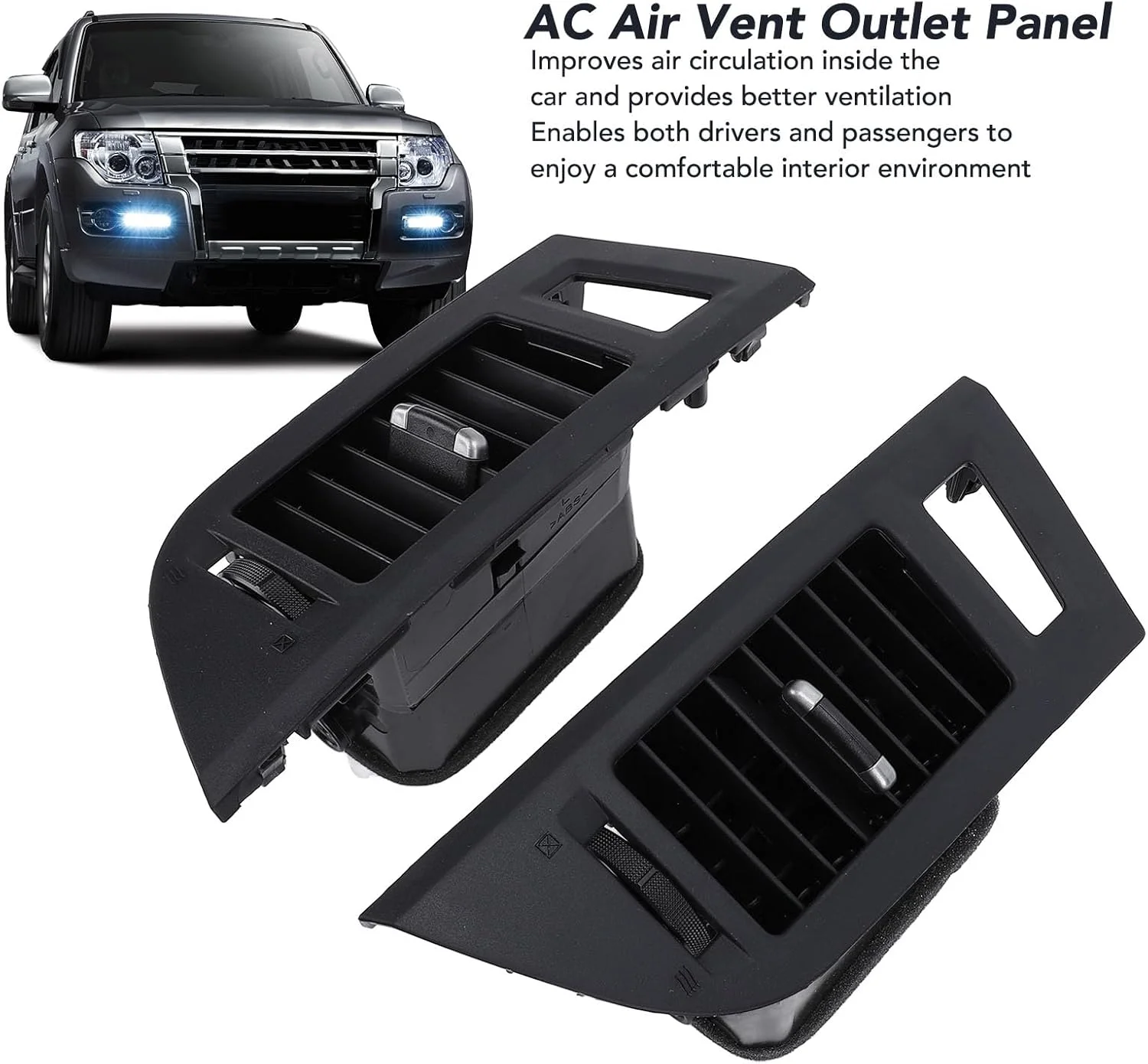 پنل دریچه تهویه مطبوع داشبورد سیکسران، دریچه خروجی هوا پلاستیکی AC کنسول مرکزی برای پاجرو نسل 4 سال 2006 تا 2021