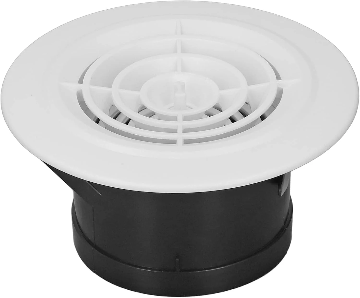 دریچه گرد چرخشی پوشش تهویه قابل تنظیم برای حمام و آشپزخانه (4 اینچ)