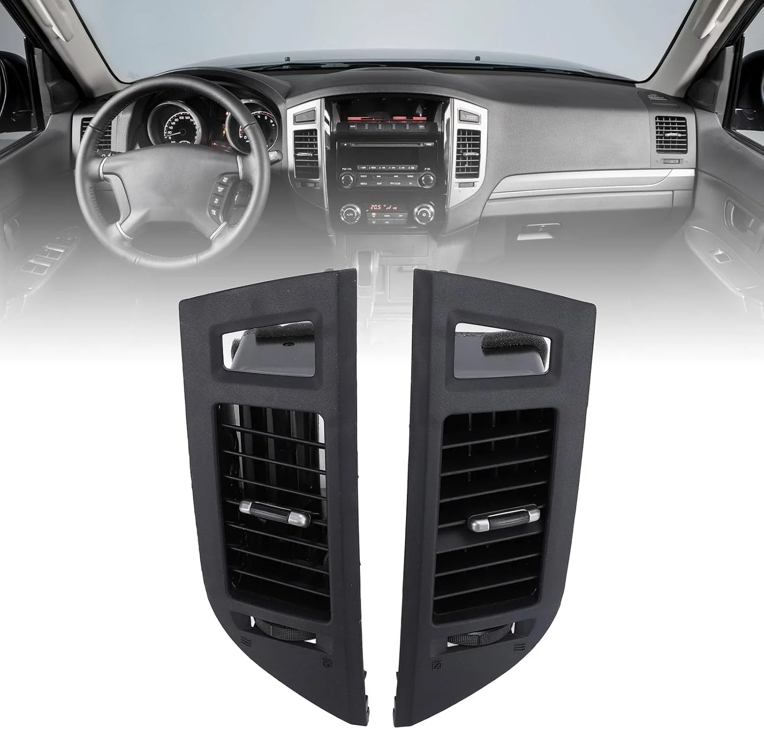پنل دریچه تهویه مطبوع داشبورد سیکسران، دریچه خروجی هوا پلاستیکی AC کنسول مرکزی برای پاجرو نسل 4 سال 2006 تا 2021