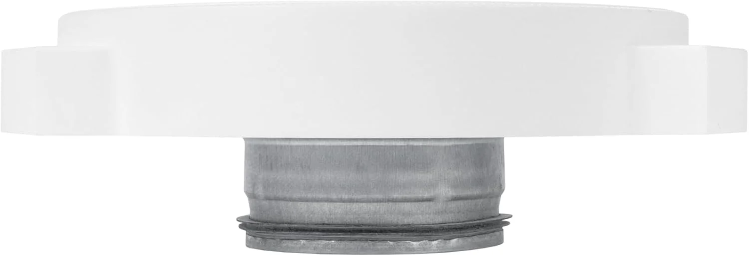 دفیوزر هوای سقفی گچی مدرن Repa Market سایز 5 اینچ - دریچه لوکس هوا برای سقف خانه - پوشش های دریچه سقفی بدون درز - دفیوزر مجرای اگزوز دایره ای سفید HVAC