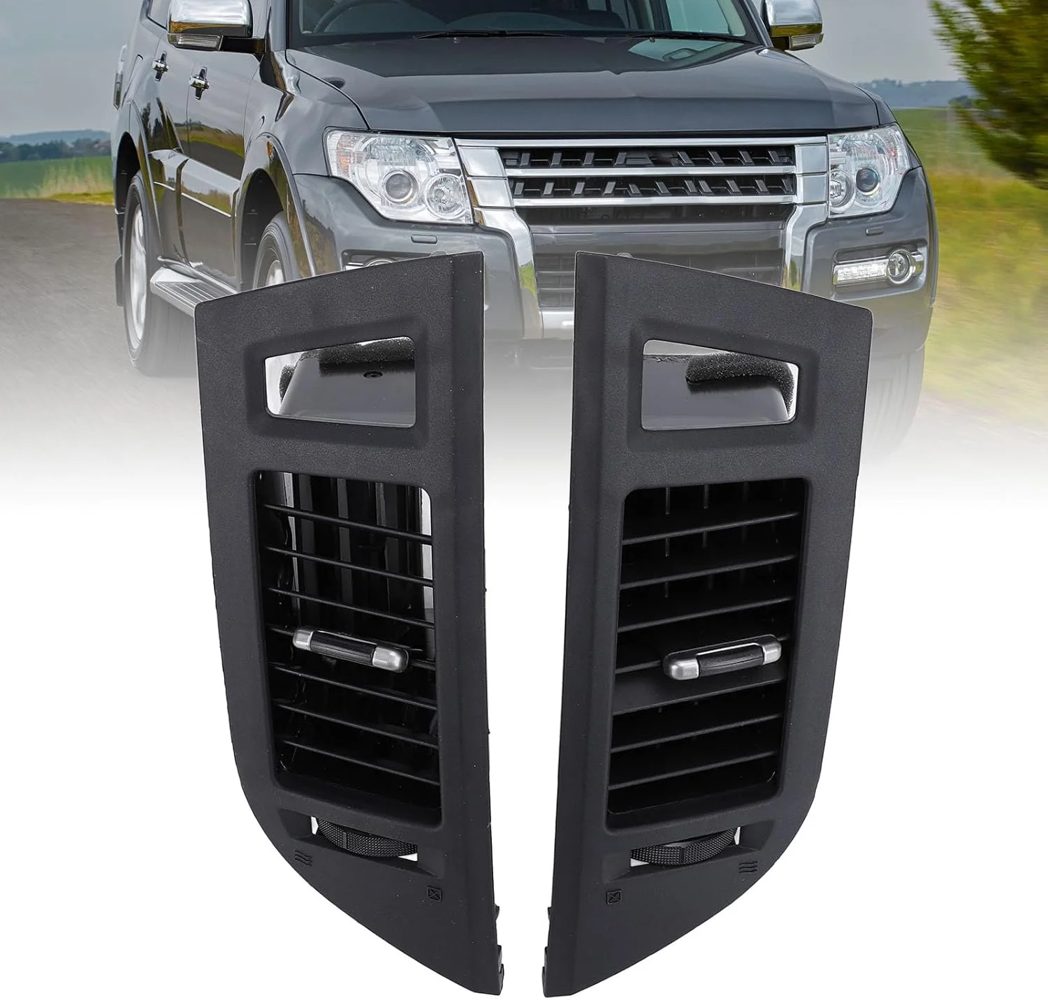 پنل دریچه تهویه مطبوع داشبورد سیکسران، دریچه خروجی هوا پلاستیکی AC کنسول مرکزی برای پاجرو نسل 4 سال 2006 تا 2021