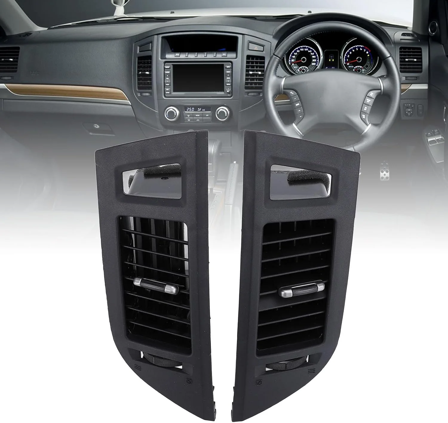 پنل دریچه تهویه مطبوع داشبورد سیکسران، دریچه خروجی هوا پلاستیکی AC کنسول مرکزی برای پاجرو نسل 4 سال 2006 تا 2021