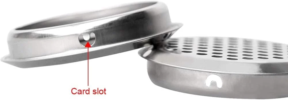 دریچه تهویه هوا از جنس استیل ضد زنگ، 20 عدد دریچه مشبک گرد، توری تهویه گرد برای کابینت کفش، کمد، جالباسی، دریچه های هواکش دیواری، هود خروجی هوا