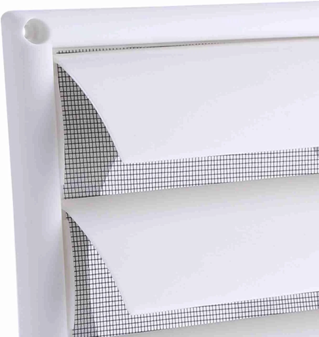 دریچه هوا پلاستیکی با توری، دارای 3 پره، مناسب برای دیوار، کانال تهویه، خروجی هوا، برای سقف یا نمای بیرونی (20 * 20 سانتی متر) دریچه هوا پلاستیکی با توری، دارای 3 پره، مناسب برای دیوار، کانال تهویه، خروجی هوا، برای سقف یا نمای بیرونی (20 * 20 سانتی متر)