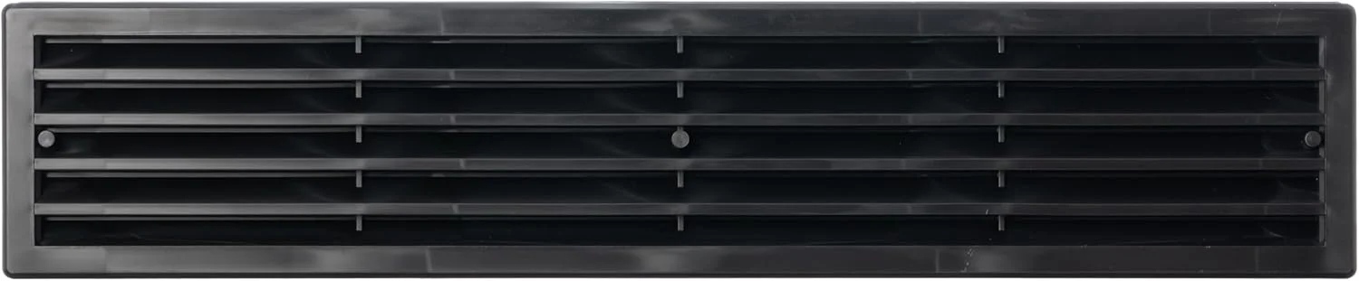 دریچه تهویه پلاستیکی مشکی LIRAST با ابعاد 450 x 92 میلی متر - دریچه درب، دریچه تامین هوای خروجی - دریچه تهویه درب