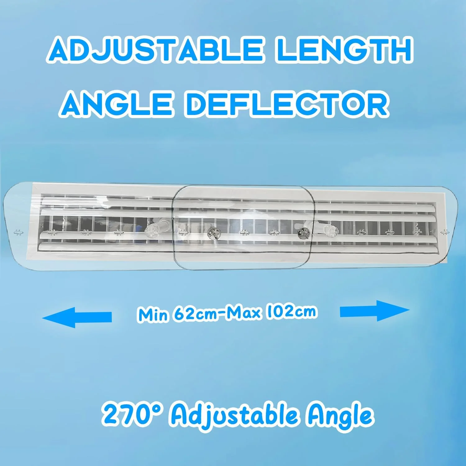 منحرف کننده هوا کولر گازی مرکزی مونمن، منحرف کننده جریان هوای کولر گازی مرکزی شفاف با اندازه قابل تنظیم، منحرف کننده هوا کولر گازی جهانی، دریچه ها، توری