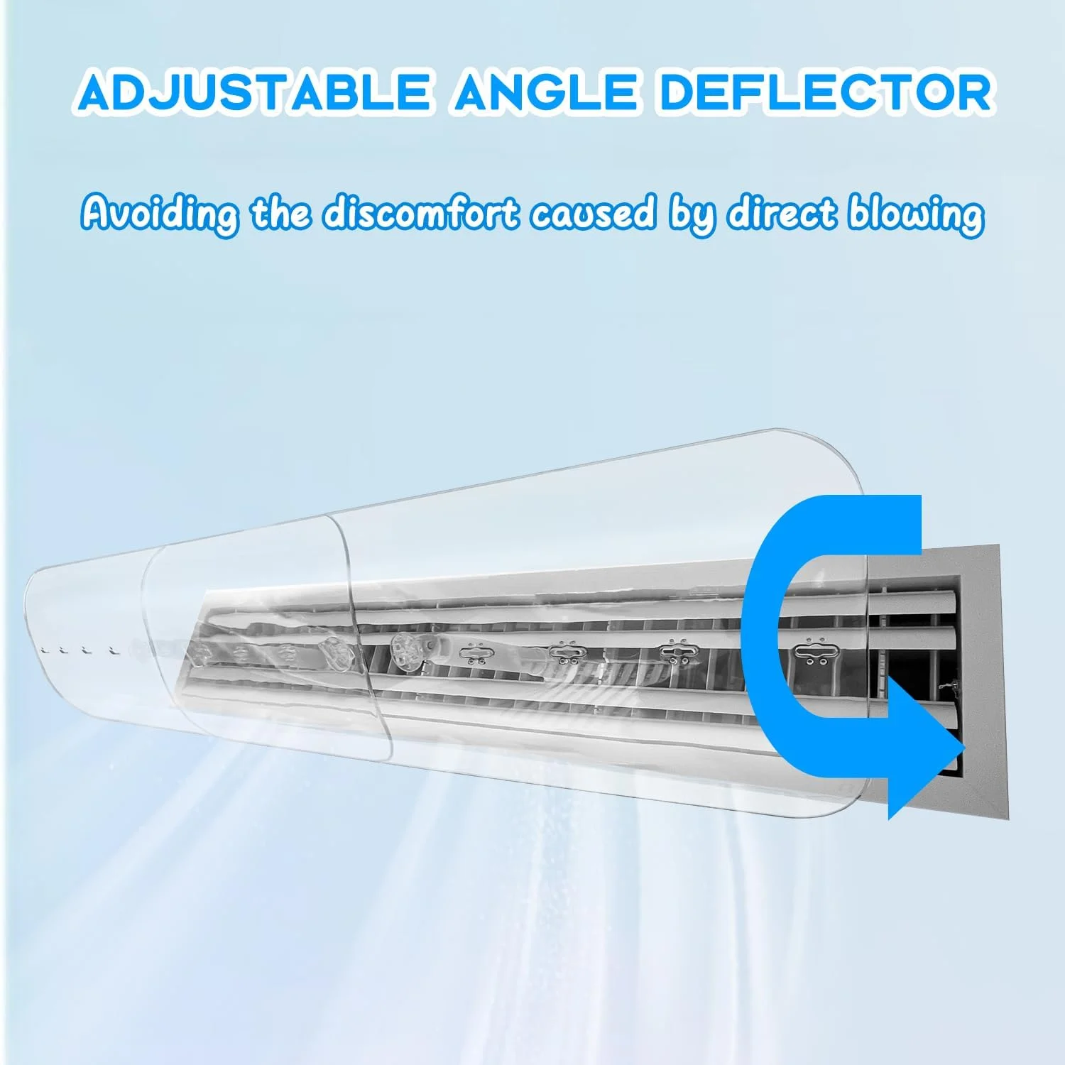 منحرف کننده هوا کولر گازی مرکزی مونمن، منحرف کننده جریان هوای کولر گازی مرکزی شفاف با اندازه قابل تنظیم، منحرف کننده هوا کولر گازی جهانی، دریچه ها، توری