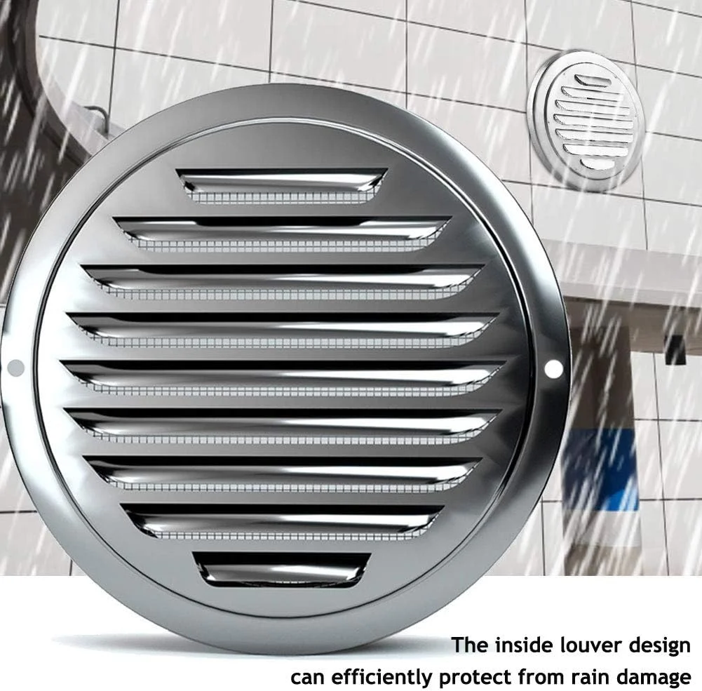 دریچه هوا استیل PartsExtra، پوشش توری کرکره ای، خروجی دیواری تهویه کانال تخت با توری محافظ حشرات - 8 اینچ دریچه هوا استیل PartsExtra، پوشش توری کرکره ای، خروجی دیواری تهویه کانال تخت با توری محافظ حشرات - 8 اینچ