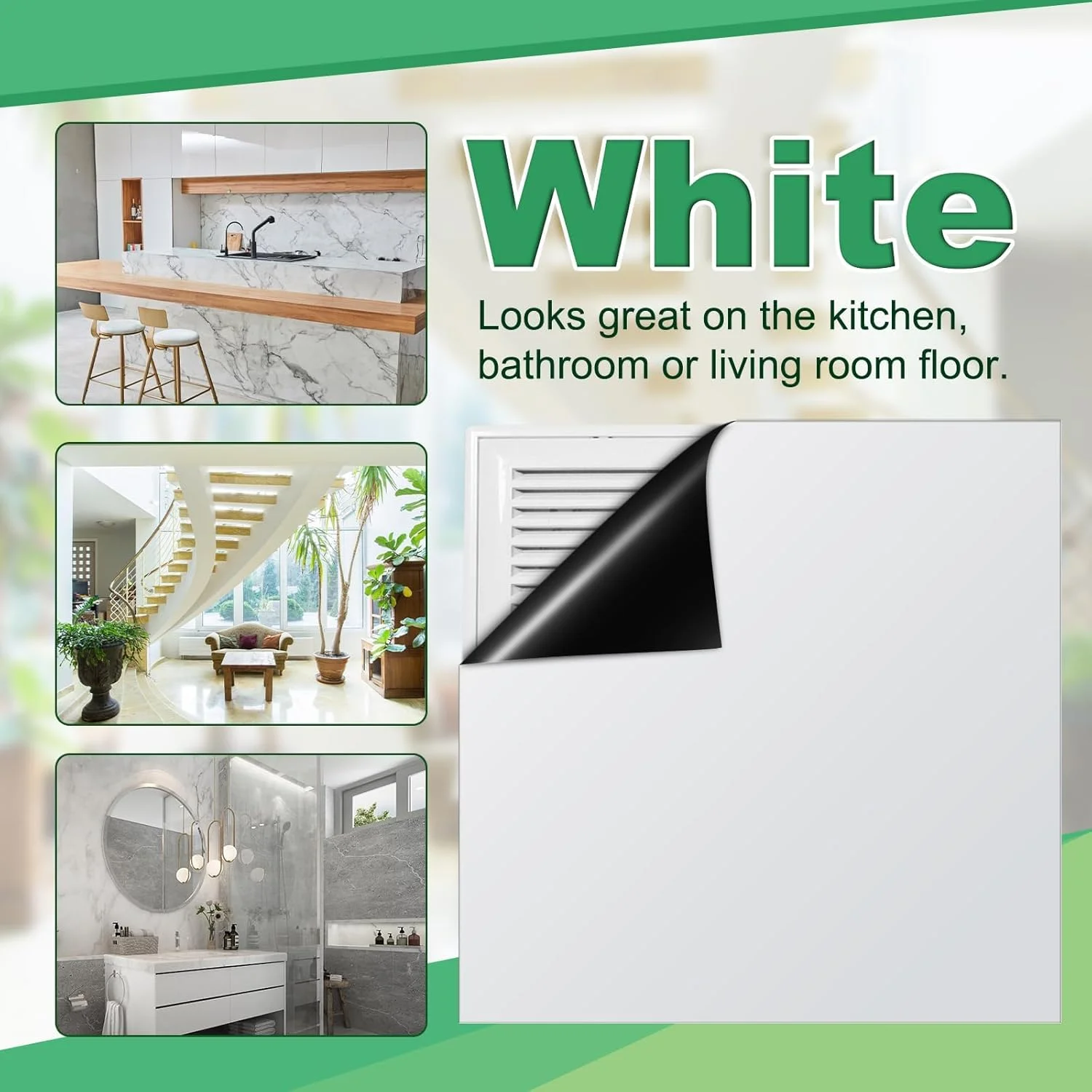 کاورهای دریچه مغناطیسی مربعی، کاور دریچه مغناطیسی 30x30 سانتی متر برای مسدود کردن هوا، کاور دریچه های AC، مسدود کننده دریچه بخاری سقفی، کاور دریچه هوا برای سقف، کف، دیوار، رجیستر، HVAC، RV (6 عدد)