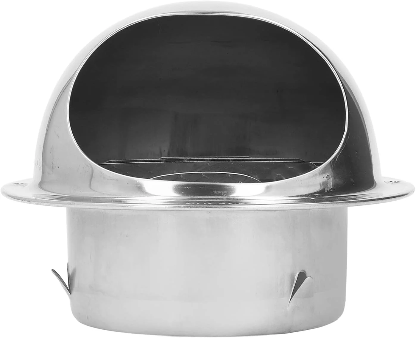 دریچه گرد استیل ضد زنگ Jiawu، پوشش دریچه دیواری، خروجی تهویه گریل گرد با توری ریز برای تهویه گردش هوا (150mm/5.9in)