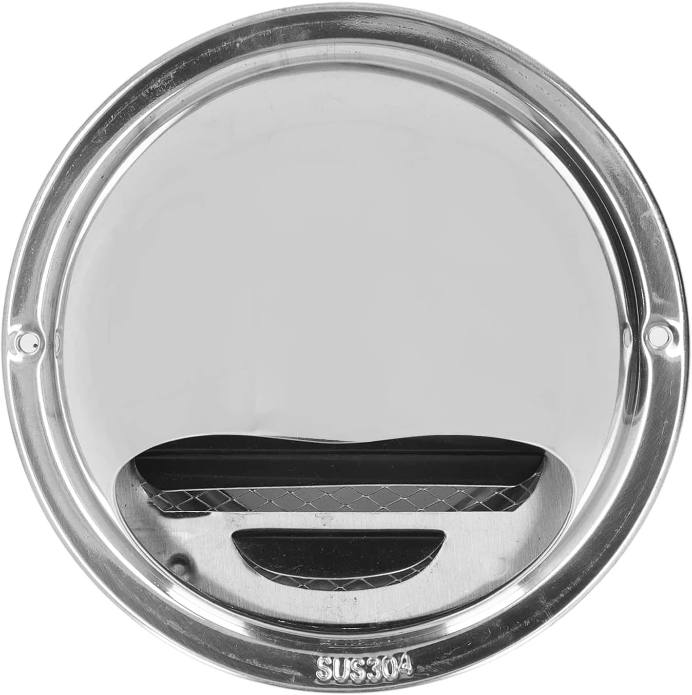 دریچه گرد استیل ضد زنگ Jiawu، پوشش دریچه دیواری، خروجی تهویه گریل گرد با توری ریز برای تهویه گردش هوا (150mm/5.9in)