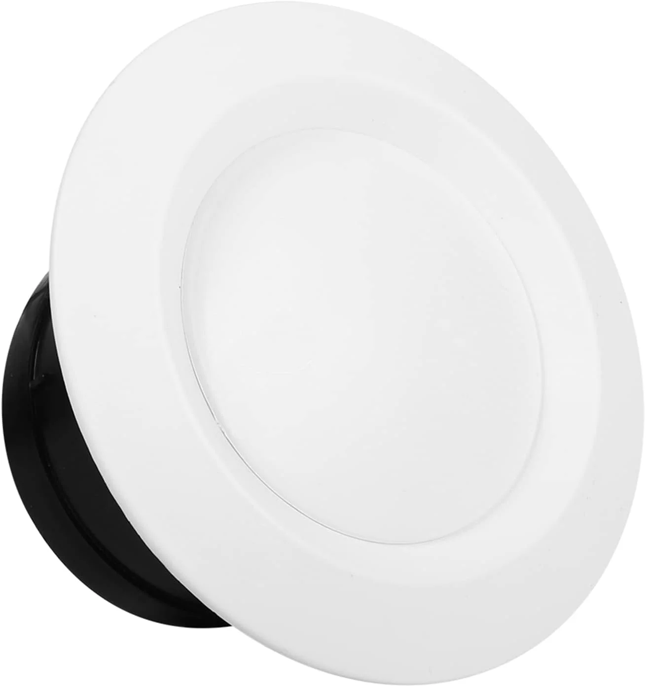 دریچه پوشش کانال تهویه، پخش کننده سقفی گرد دریچه قابل تنظیم زیرسازی دریچه جریان هوای آسان دریچه خروجی خارجی لوله اگزوز هود نصب شده روی دیوار برای فن اگزوز حمام آشپزخانه (100 میلی متر)