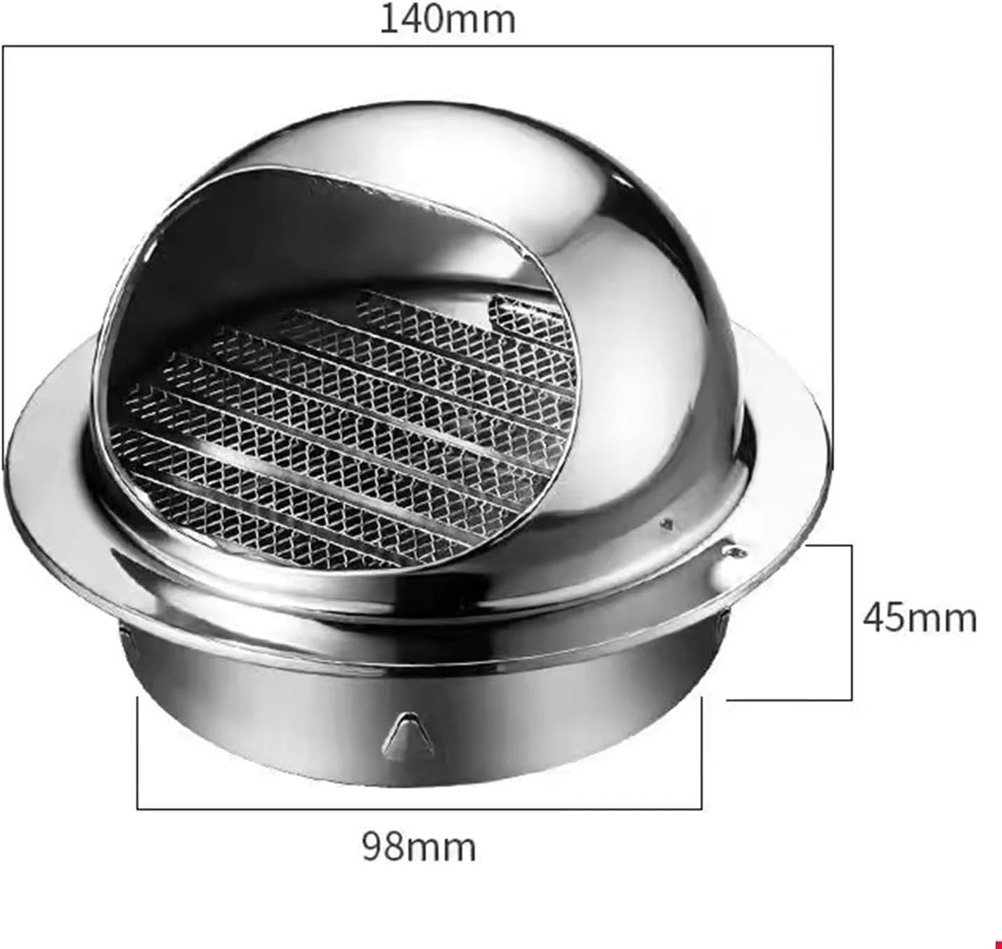 دریچه تهویه خشک کن یلاژوی 4 اینچی، بسته 2 عددی خروجی دیواری گرد استیل ضد زنگ و دریچه زیرشیروانی برای سیستم های HVAC - دریچه هوا بادوام دریچه تهویه خشک کن یلاژوی 4 اینچی، بسته 2 عددی خروجی دیواری گرد استیل ضد زنگ و دریچه زیرشیروانی برای سیستم های HVAC - دریچه هوا بادوام