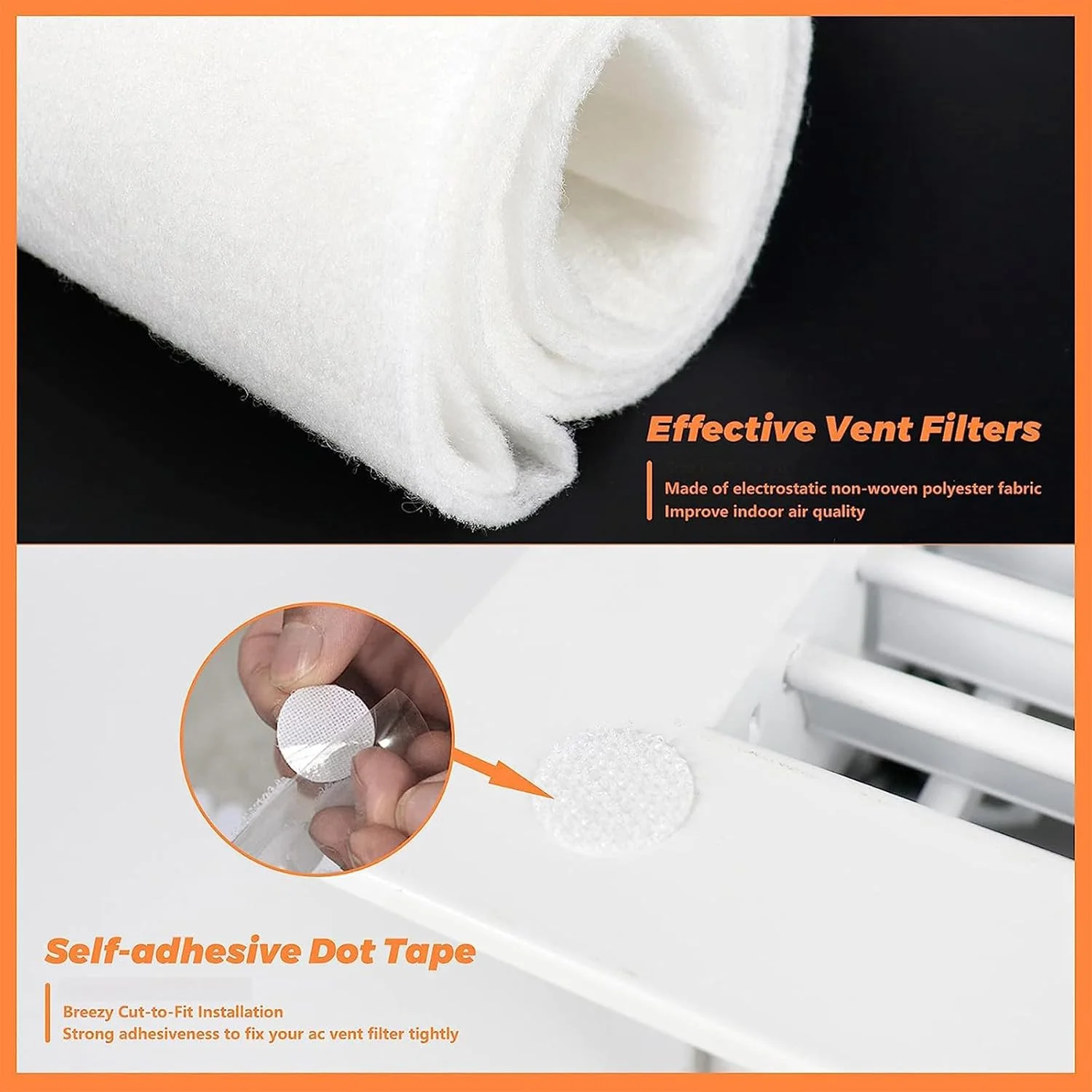 فیلتر کاغذی دریچه هوا Wougzan، توری ضد گرد و غبار، فیلتر تهویه هوا برای فیلتراسیون گرد و غبار و بو (10 عدد 30 * 30 سانتی متر)