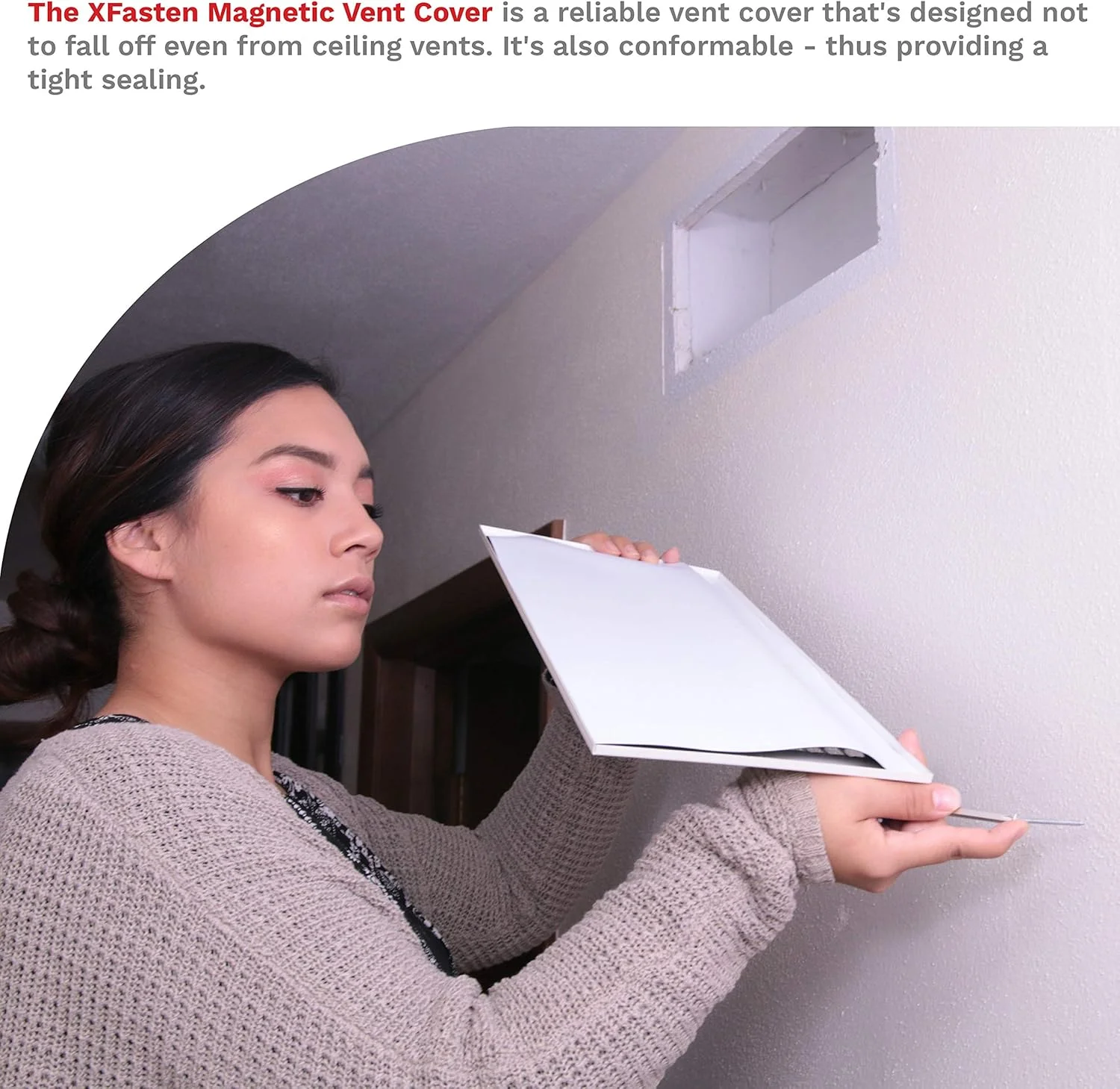 پوشش دریچه مغناطیسی XFasten، آهنرباهای صنعتی برای دریچه های جانبی و کف - برای دریچه های RV، HVAC خانگی، AC و کوره، 8 اینچ در 17 اینچ، بسته 5 عددی