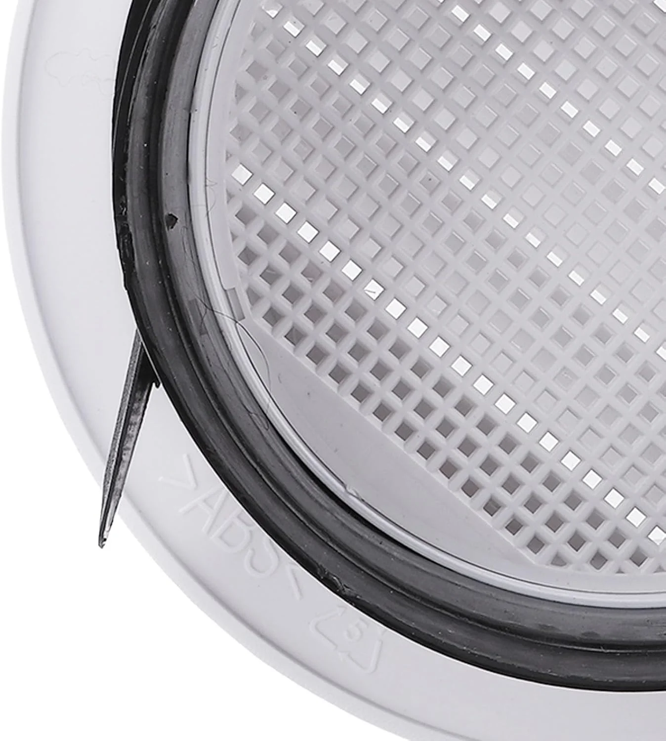 دریچه گرد 100 میلی متری Wisoqu، دریچه گرد 4 اینچی ABS، دریچه خروجی هوا با پره های مایل، مقاوم در برابر آب و هوا، تمیز کردن آسان، کاربرد چند منظوره، مناسب برای حمام، دفتر