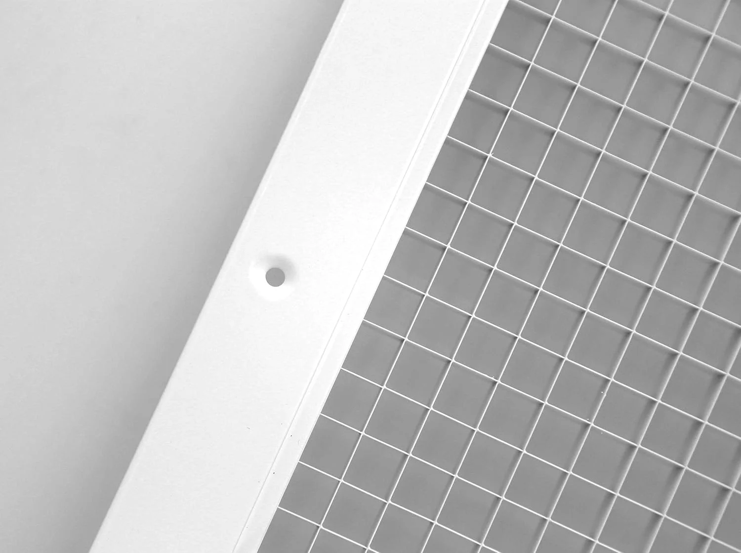 شبکه دریچه هوای برگشتی آلومینیومی 15x35 سانتی‌متر HVAC Premium - ضد زنگ - پوشش کانال تهویه - سفید [ابعاد بیرونی: 19.7x40 سانتی‌متر]