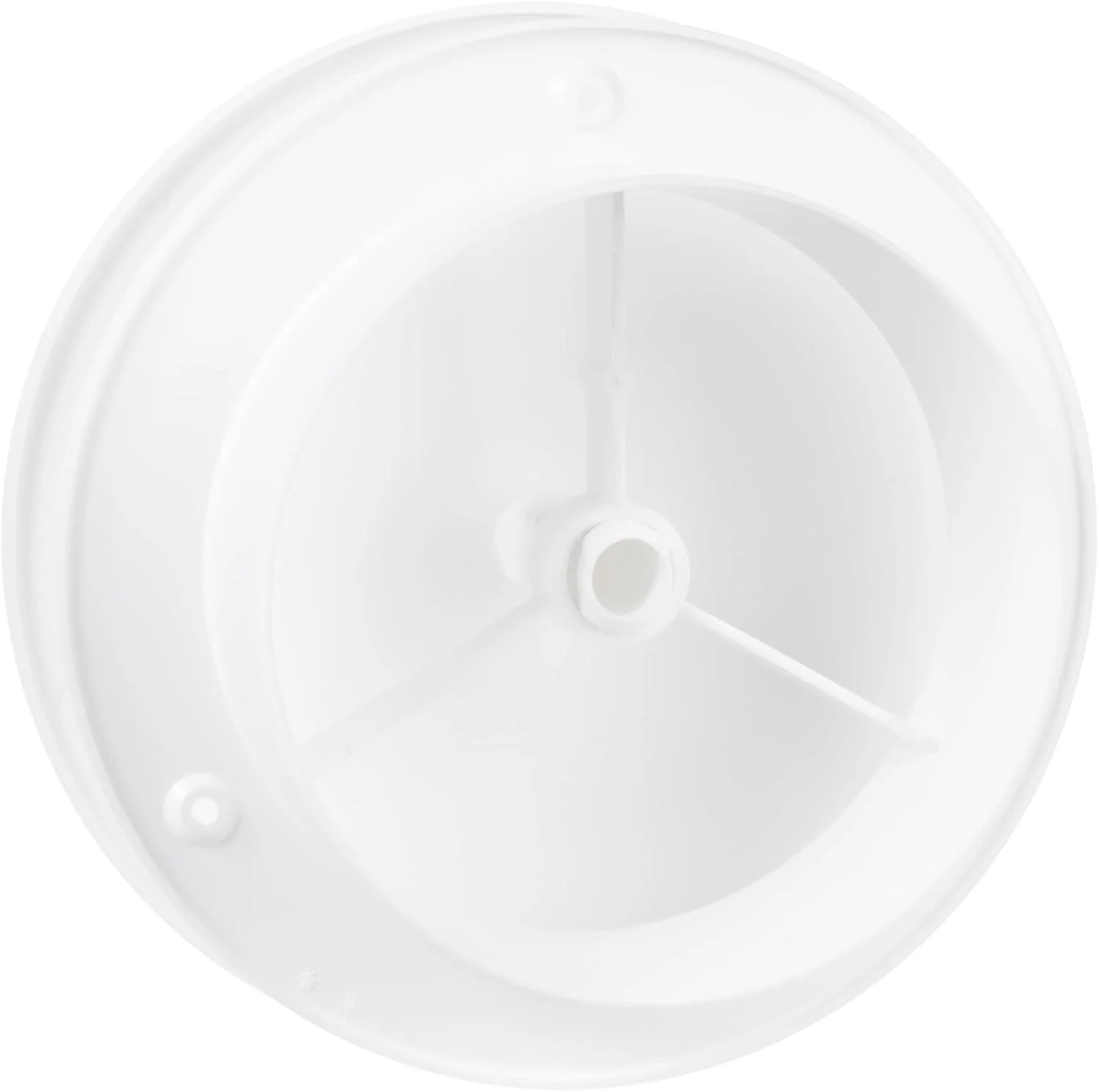 دفیوزر هوای دایره ای 5 اینچی Vent Systems - دریچه هوای قابل تنظیم پلاستیکی سفید برای سقف، دیوار، حمام، آشپزخانه، دفتر کار خانگی - سیستم تهویه اگزوز و ورودی HVAC جهانی