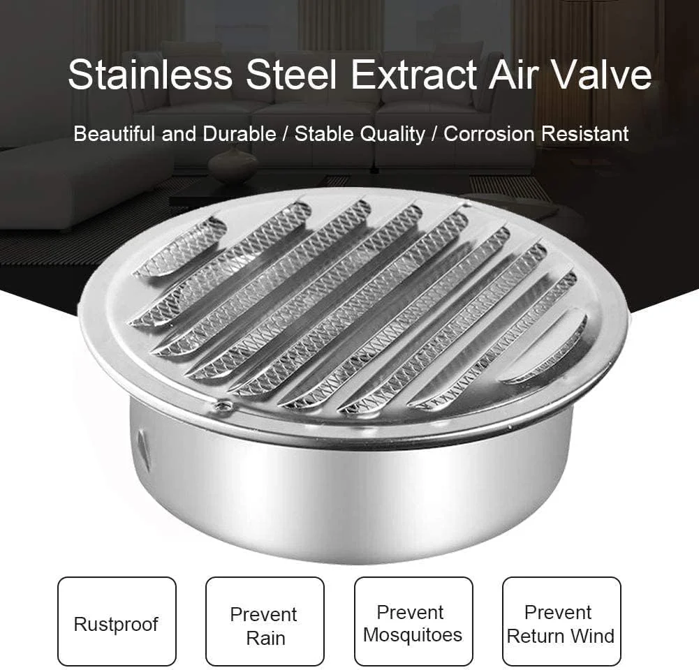 دریچه هواکش استیل Fengda با قطر 200 میلیمتر، پوشش دریچه هوا، پوشش فن اگزوز، پوشش بیرونی کانال برای بستن سوراخ فن حمام و آشپزخانه (مدل ITK20DF) دریچه هواکش استیل Fengda با قطر 200 میلیمتر، پوشش دریچه هوا، پوشش فن اگزوز، پوشش بیرونی کانال برای بستن سوراخ فن حمام و آشپزخانه (مدل ITK20DF)