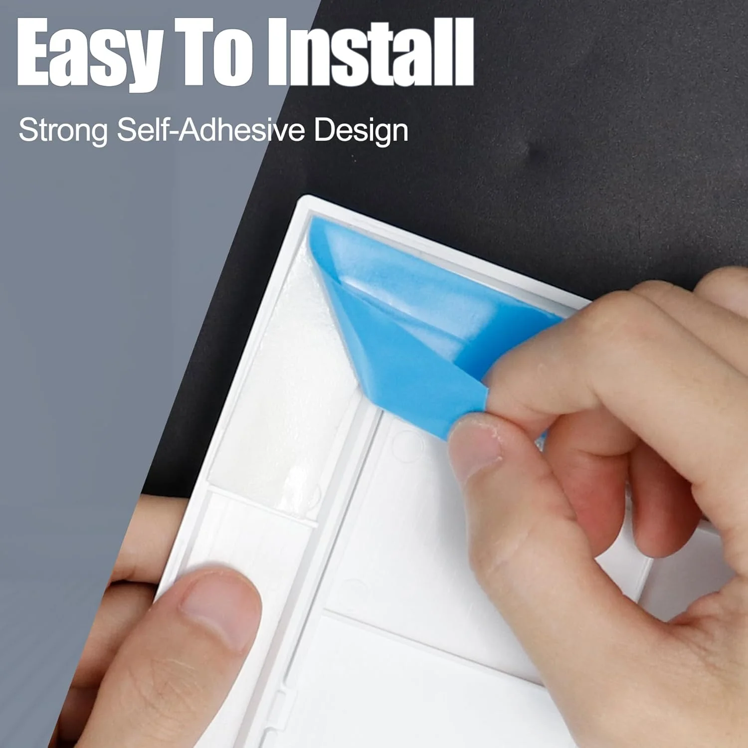 دریچه دسترسی Flamorrow برای دیوار خشک، درب دسترسی لوله کشی، پوشش سوراخ دیواری چسبی 6" x 6" با سوراخ تهویه هوا، پانل های دسترسی پلاستیکی بادوام برای دیوار خشک، سقف