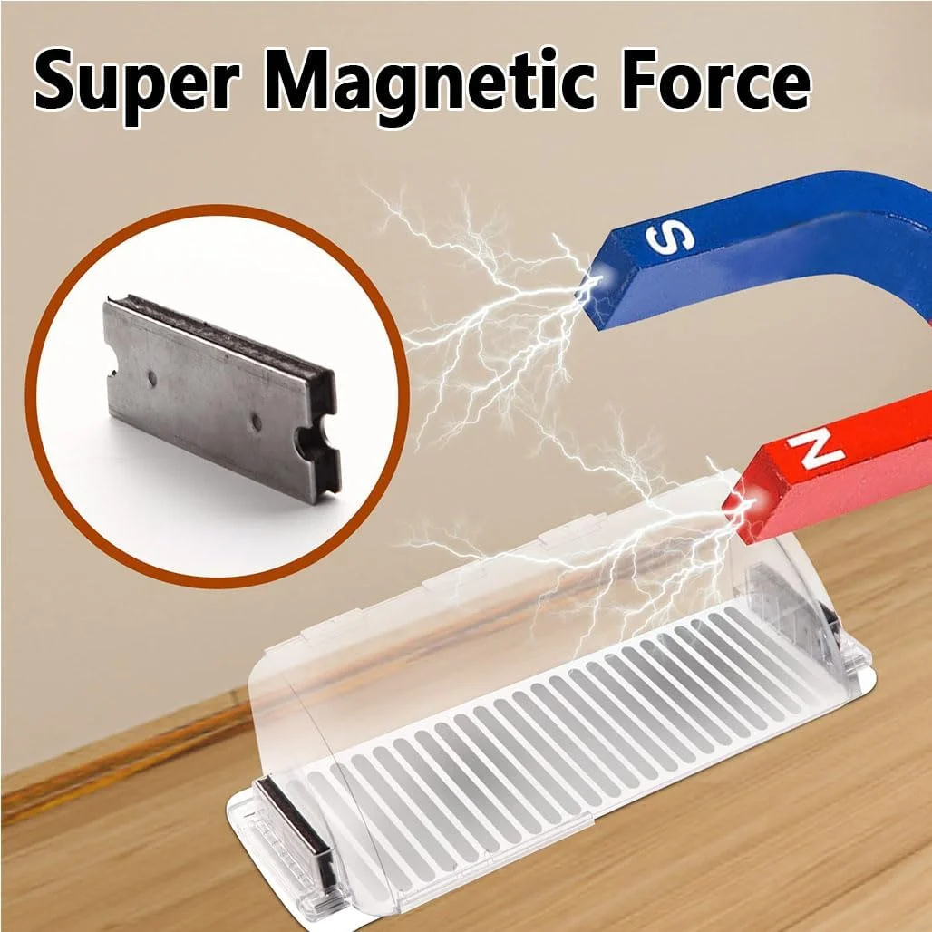 انحراف دهنده دریچه هوا گودرن، 2 عدد، قابل تنظیم، مغناطیسی، پوشش دریچه حرارتی، پلاستیک شفاف نشکن 23-39 سانتی متر با طراحی امن مغناطیسی برای پوشش دریچه های کف، دیوار و سقف