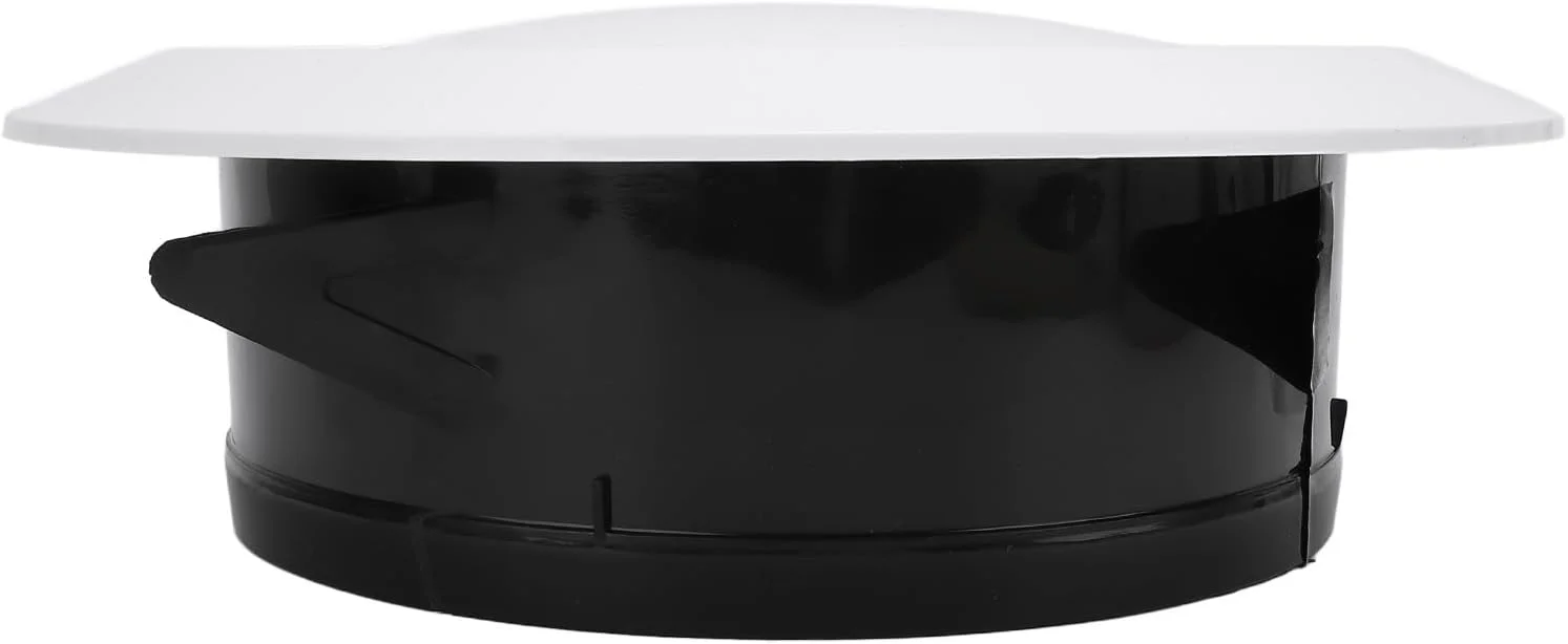 دریچه گرد قابل تنظیم 8 اینچی Gernie، پوشش ABS دیواری سقفی با توری محافظ، پخش کننده دریچه گرد سقفی لوور برای حمام، آشپزخانه، نصب دریچه زیر شیروانی، دفتر، خانه