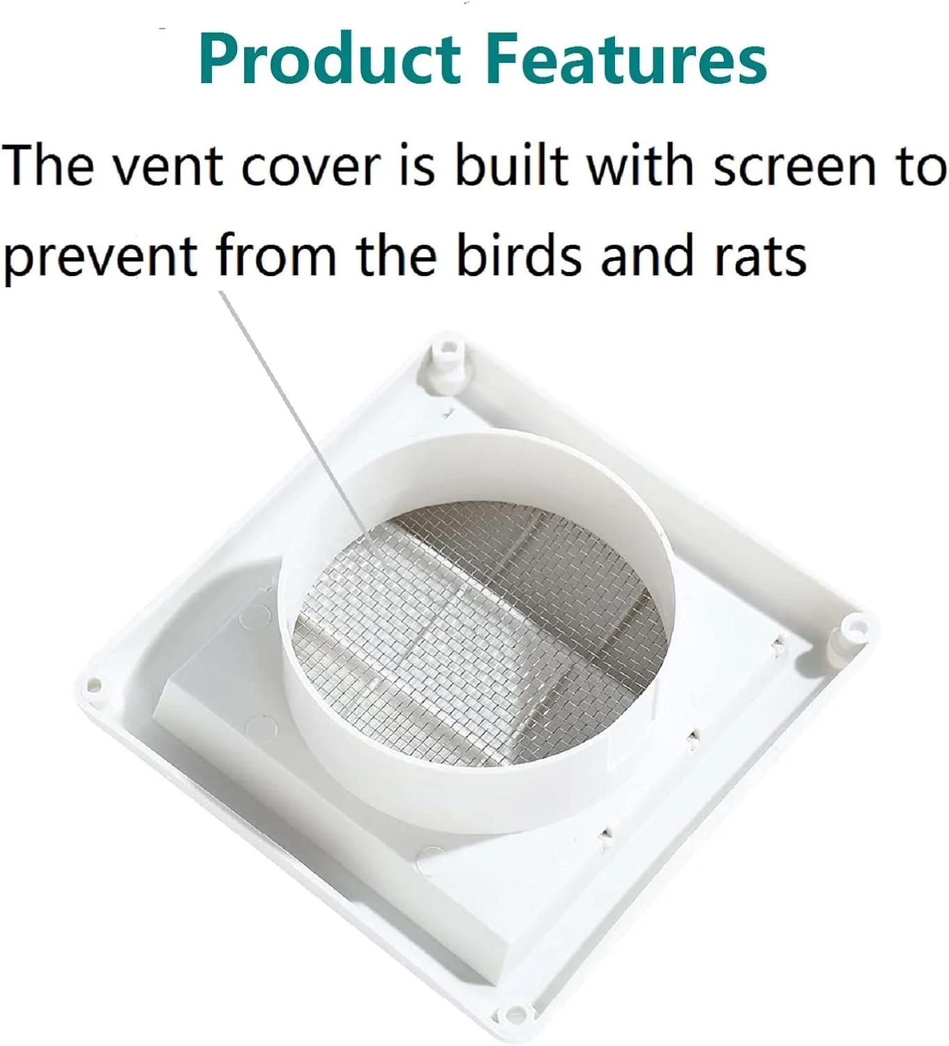 دریچه هواکش Excefore، دریچه تهویه فن دار Tech Drive، برای خانه، دفتر، حمام، توالت (15 سانتی متر)