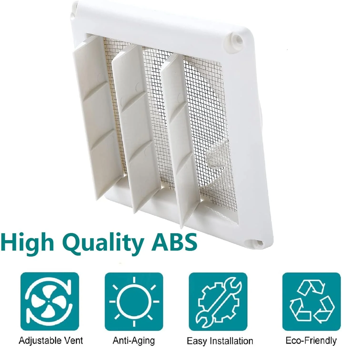 دریچه هواکش Excefore، دریچه تهویه فن دار Tech Drive، برای خانه، دفتر، حمام، توالت (15 سانتی متر)