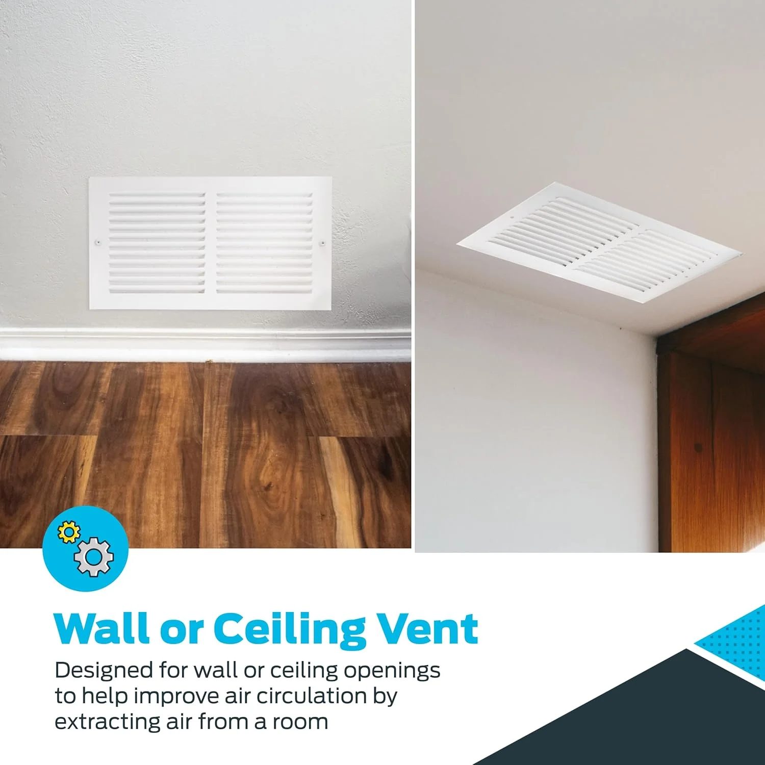 EZ-FLO دریچه هوای برگشتی سفید 12 x 6 اینچی (اندازه دهانه کانال) برای دیوار یا سقف، توری هوای برگشتی فولادی جامد، هوای برگشتی HVAC، 61626 EZ-FLO دریچه هوای برگشتی سفید 12 x 6 اینچی (اندازه دهانه کانال) برای دیوار یا سقف، توری هوای برگشتی فولادی جامد، هوای برگشتی HVAC، 61626