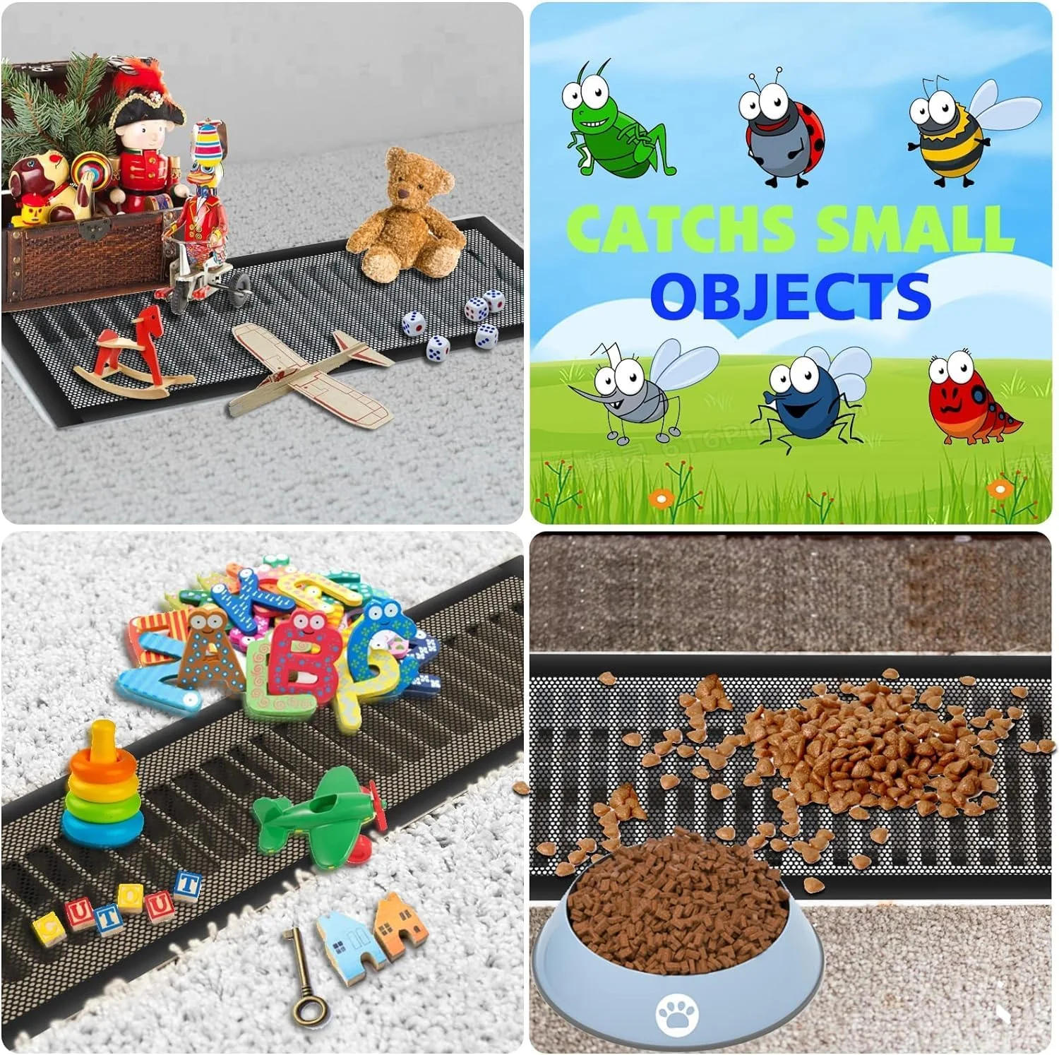 روکش دریچه مغناطیسی Excefore، روکش آهنربایی قوی تر برای دریچه های AC، روکش دریچه های کف، تزئینی، قابل برش، روکش دریچه هوای RV برای دریچه های رجیستر کف، روکش دریچه های هوا، ورق مغناطیسی (2 عدد، 15.7"x7.8")