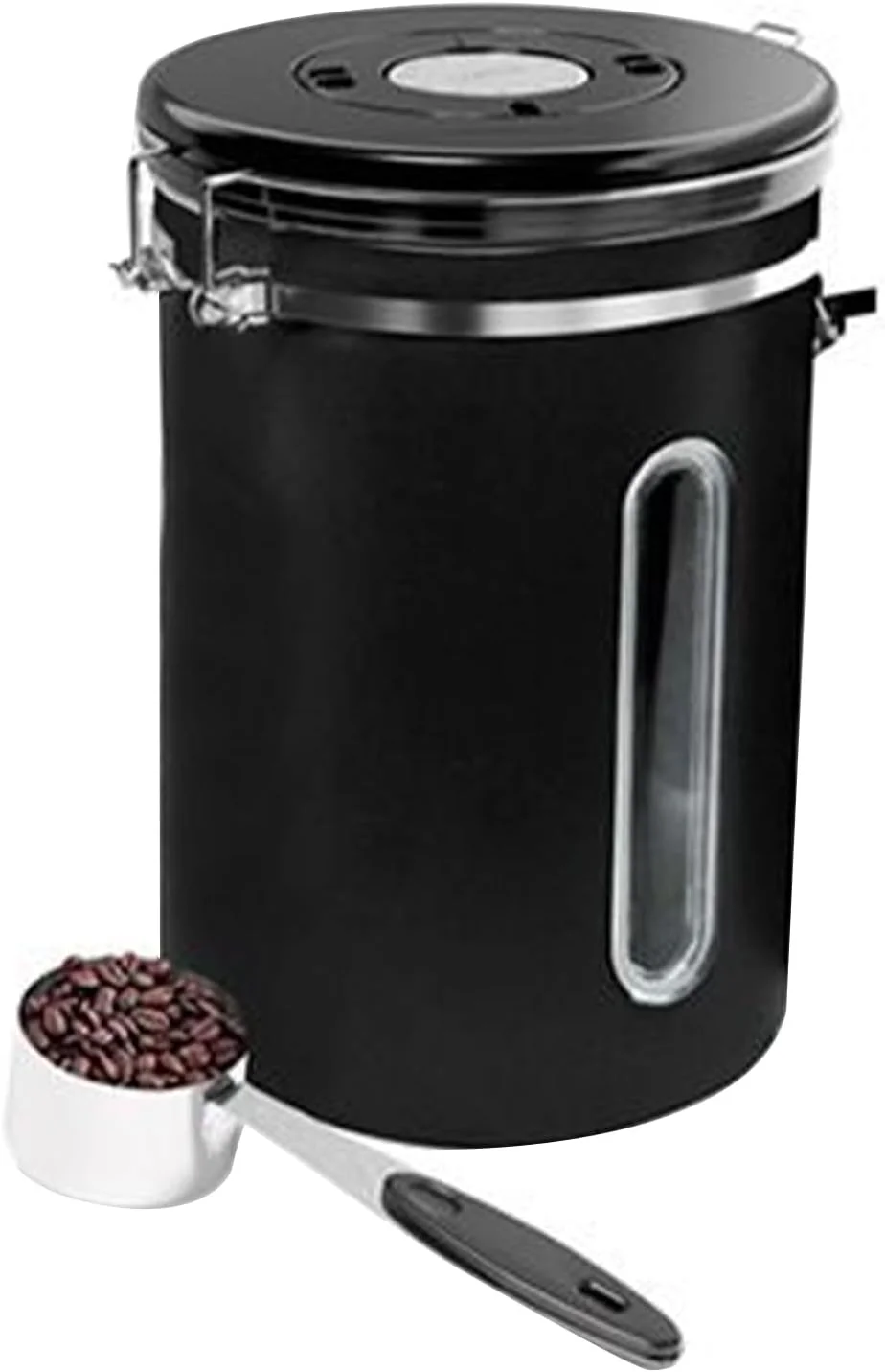 ظروف قهوه با درب های محکم - مخزن نگهداری دانه های قهوه - جا حبوباتی وکیوم 1800 میلی لیتری مناسب آرد برنج چای و شکر