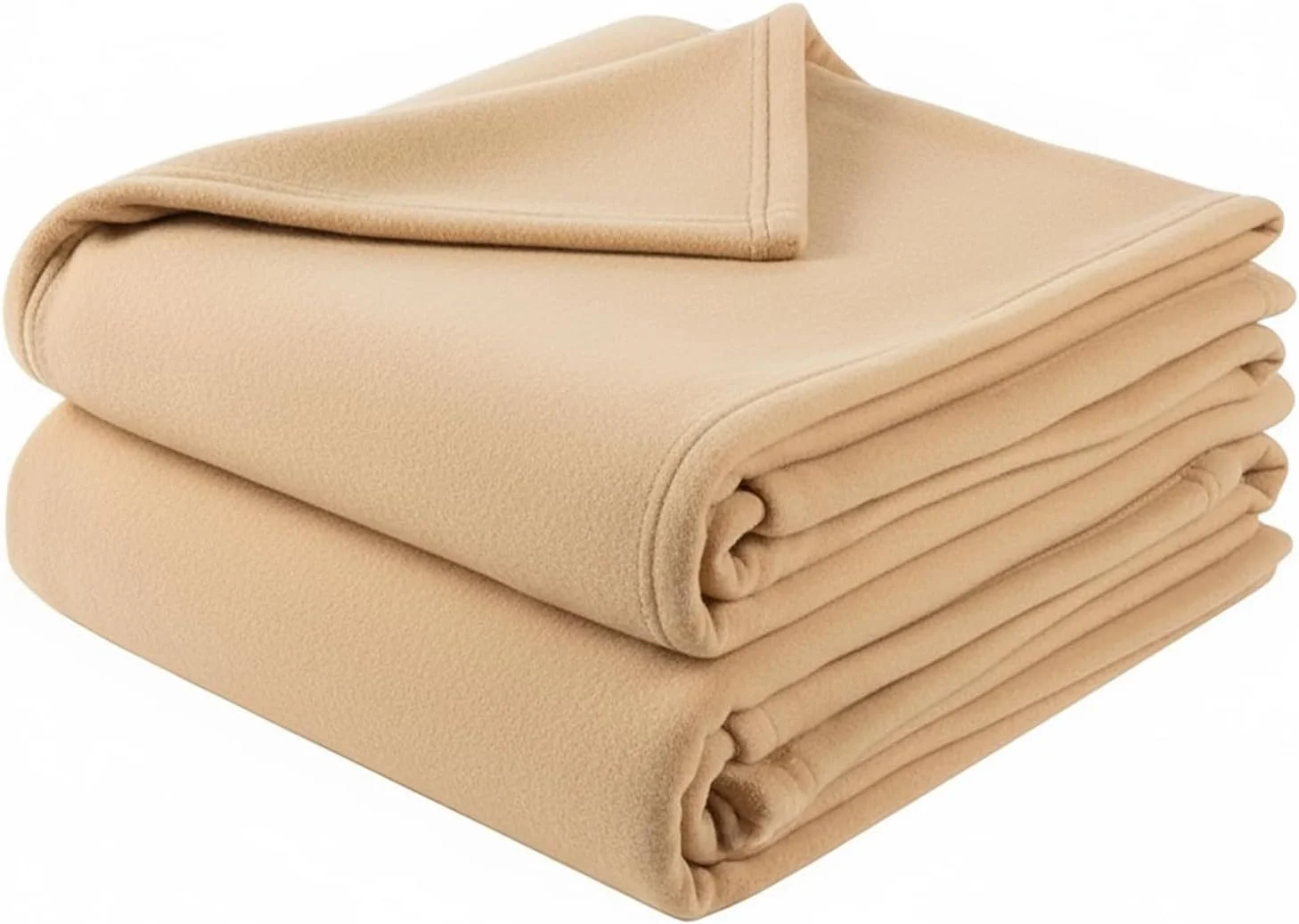 پتو پلار فلیس تک نفره سبک وزن طلایی Home Stylish، 300TC، مناسب تمام فصول (152 x 230 سانتی متر)