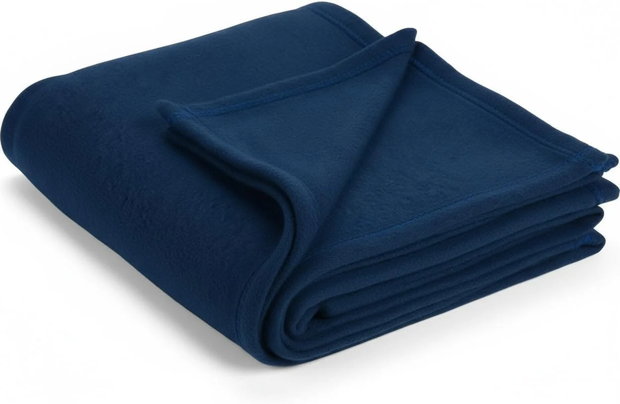 پتو پشمی نرم و گرم خانگی شیک، پتو میکروفایبر مخملی برای تخت، کمپینگ، مسافرت (152x228 سانتی متر آبی)