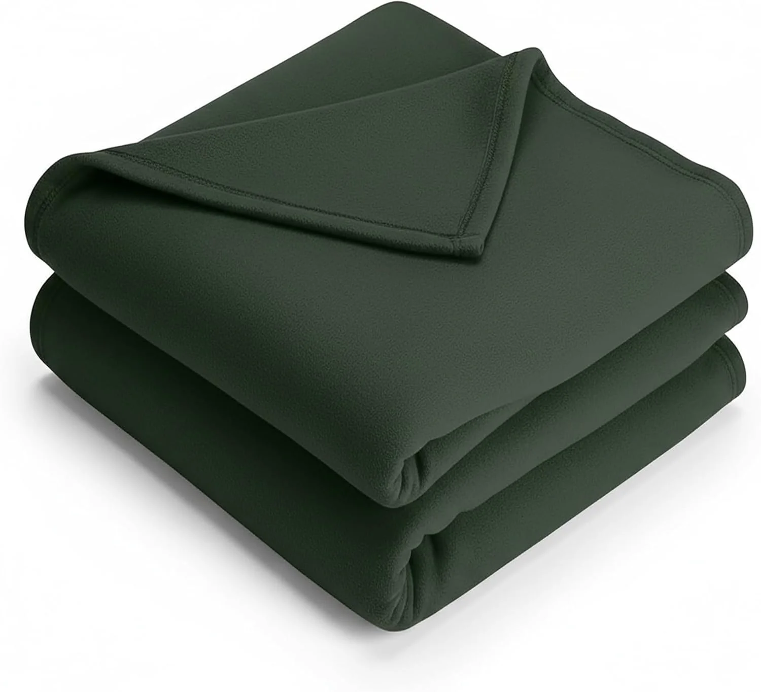 پتو پلار فلیس تک نفره خانگی شیک با تراکم 300، مناسب تمام فصول، ساده/تک رنگ، سبک وزن (152 x 230 سانتی متر)، سبز روشن