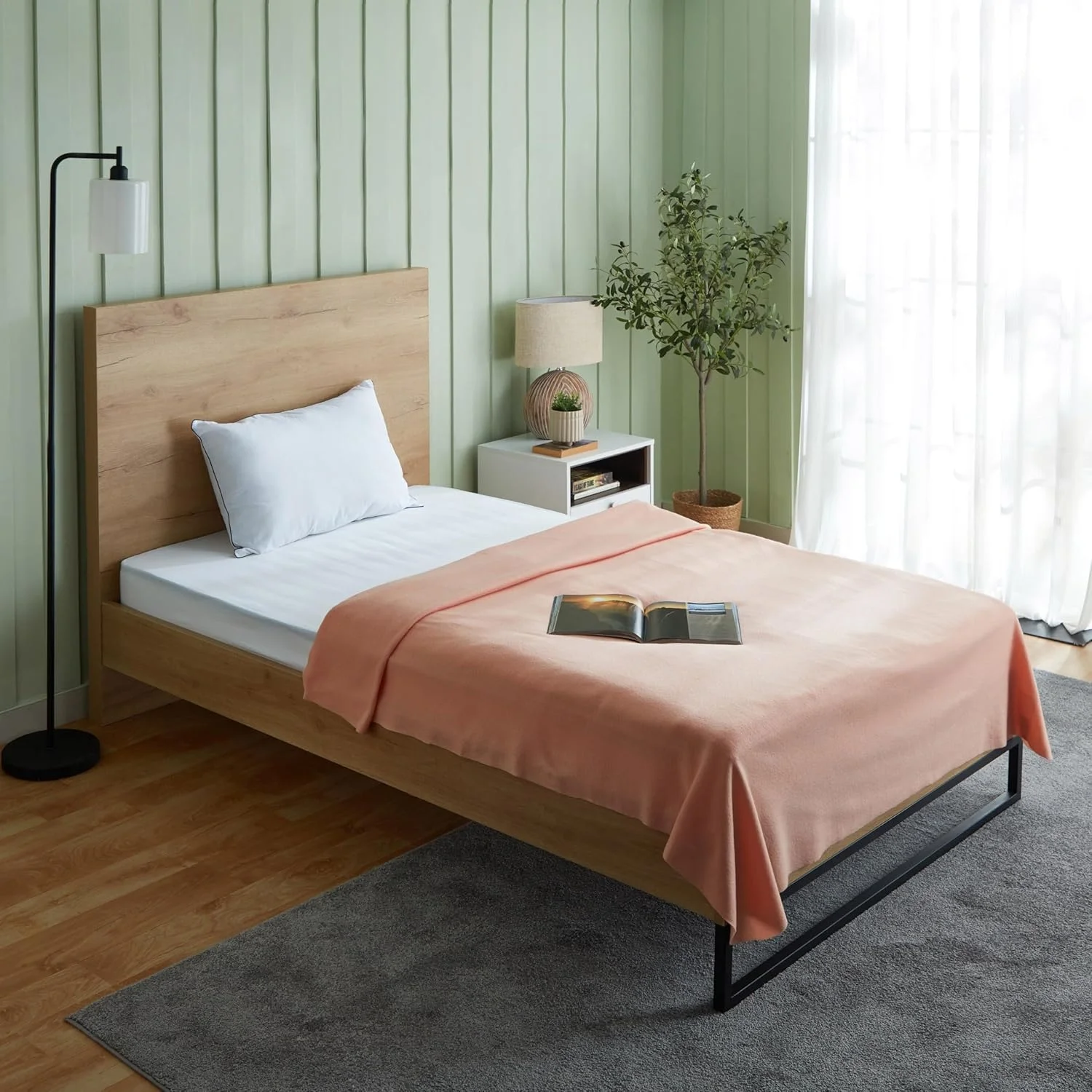 پتو پلار فلیس بازیافتی جامد دوقلو هوم باکس آتلانتا - 150x200 سانتی متر پتو پلار فلیس بازیافتی جامد دوقلو هوم باکس آتلانتا - 150x200 سانتی متر