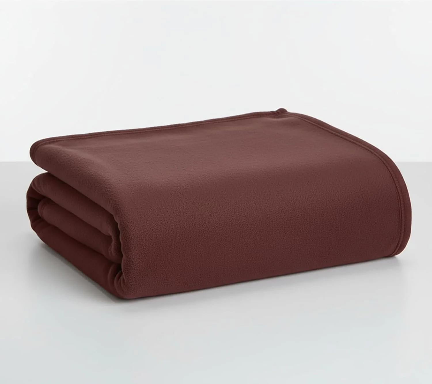 پتوی دو نفره پلار فلیس خانگی شیک با تراکم 300، مناسب تمام فصول، ساده و سبک (230x230 سانتی متر، قهوه ای)