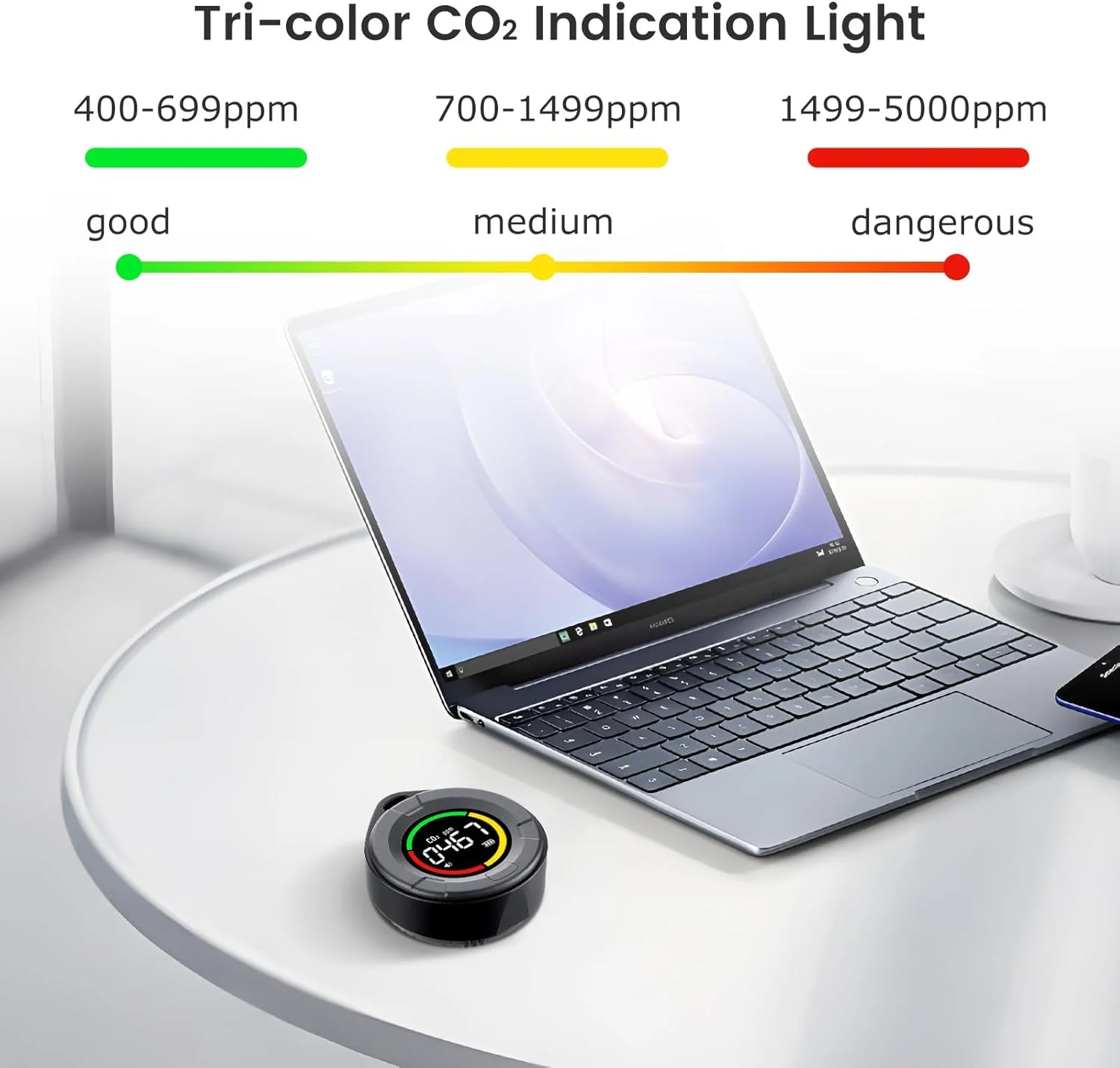 INKBIRDPLUS Portable CO2 Detector Mini Indoor CO2 Monitor NDIR Sensor with Full Color LCD Indicator Light Alarm Auto Calibration for Home Office Travel INKBIRDPLUS Portable CO2 Detector Mini Indoor CO2 Monitor NDIR Sensor with Full Color LCD Indicator Light Alarm Auto Calibration for Home Office Travel