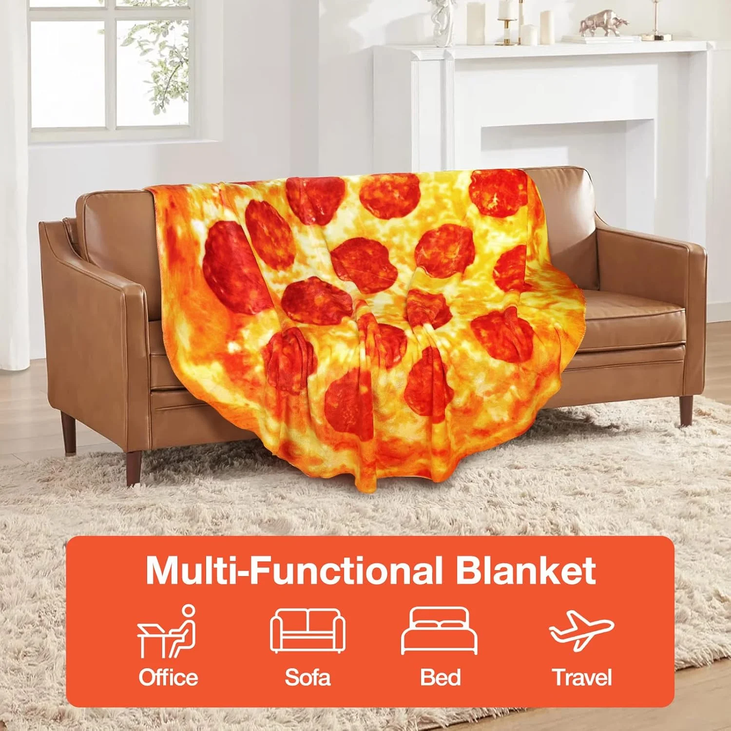 پتو پیتزا Hommtina 2.0 دو رو (180 سانتی متر)