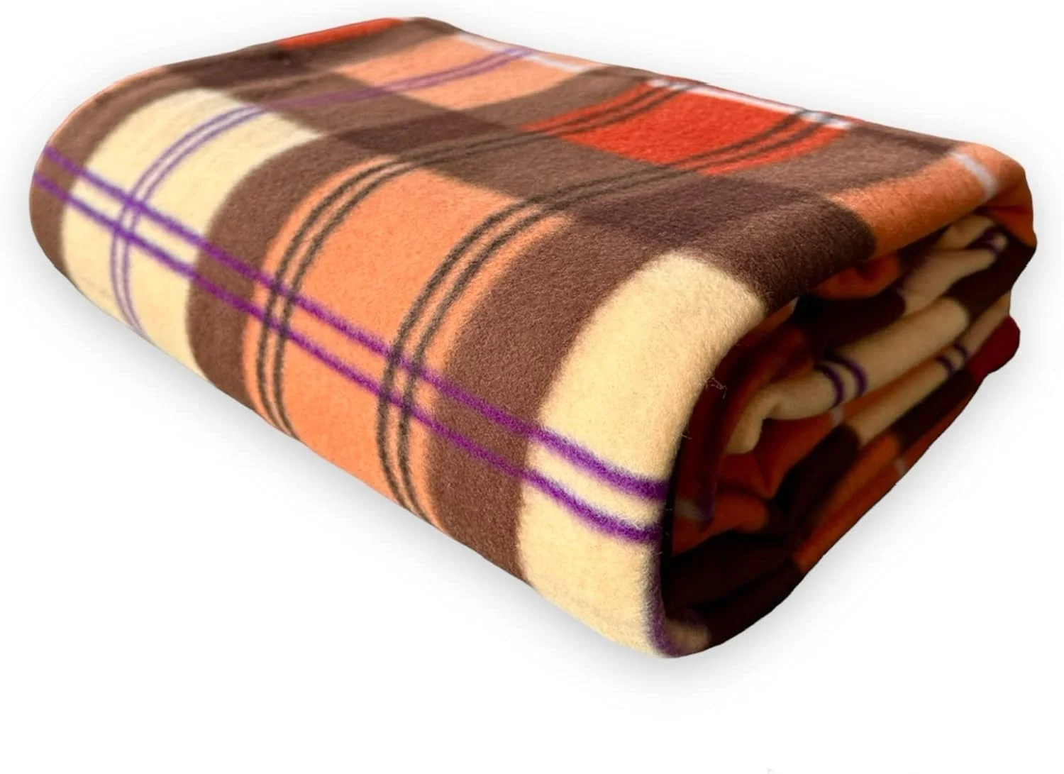 پتوی تک نفره سبک وزن فوق العاده نرم هوم اسکیپ / کامبال / دوهار / لحاف (150 x 228 سانتی متر یا 60" x 90", قهوه ای)